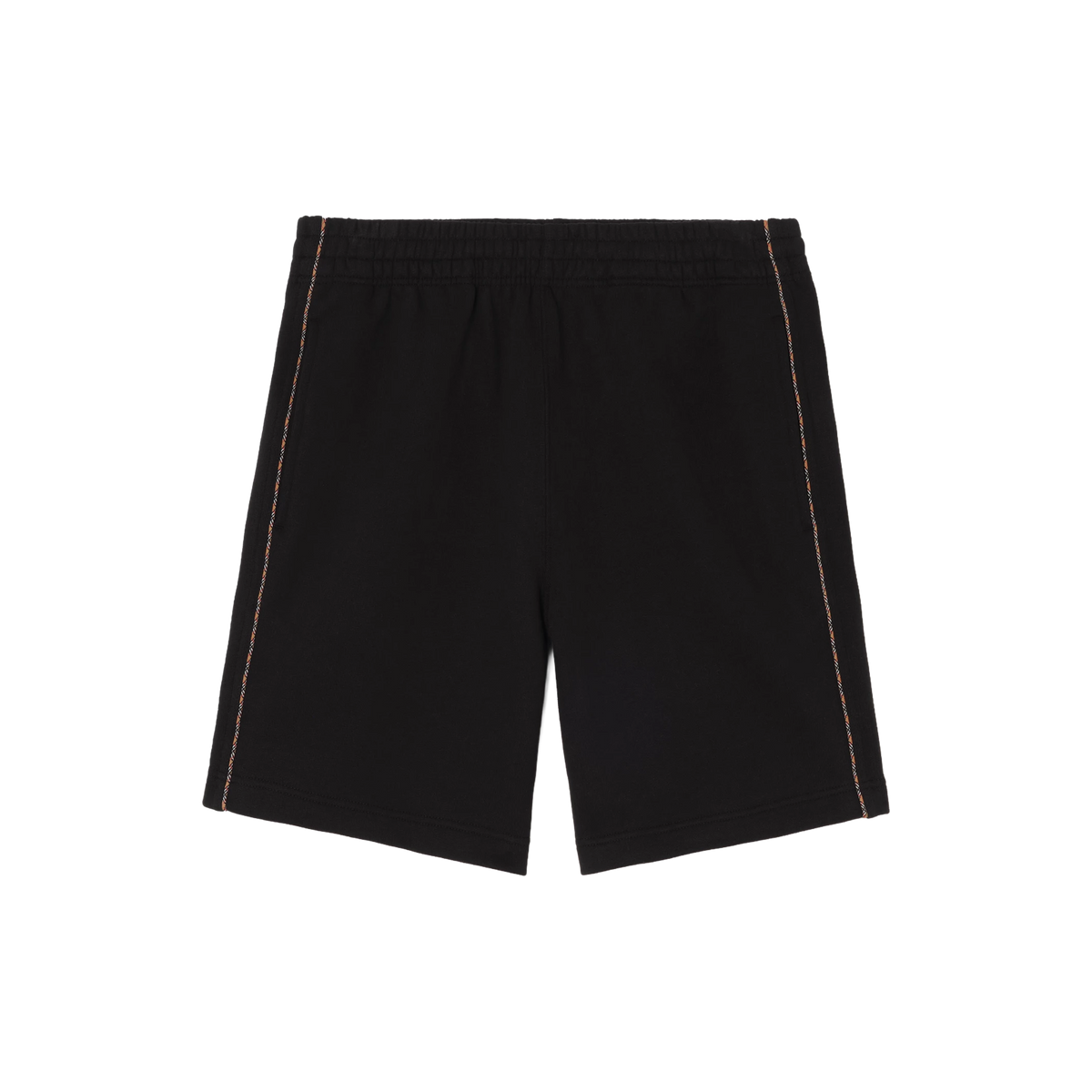 Short Negro Burberry Check Piping