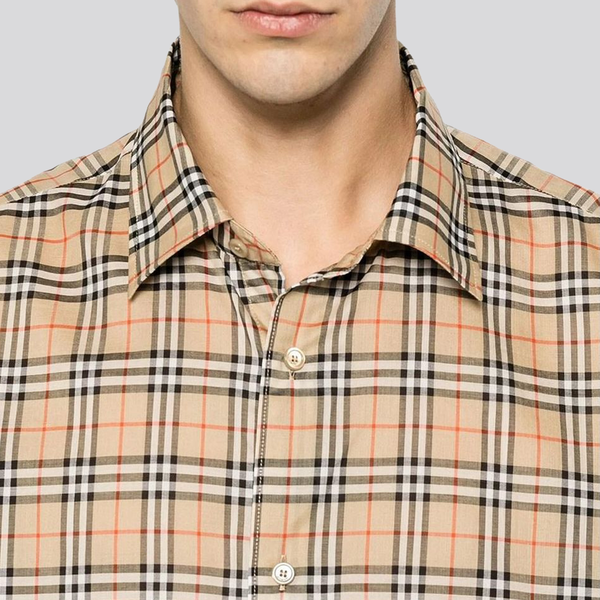 Camisa Beige Burberry Vintage Check