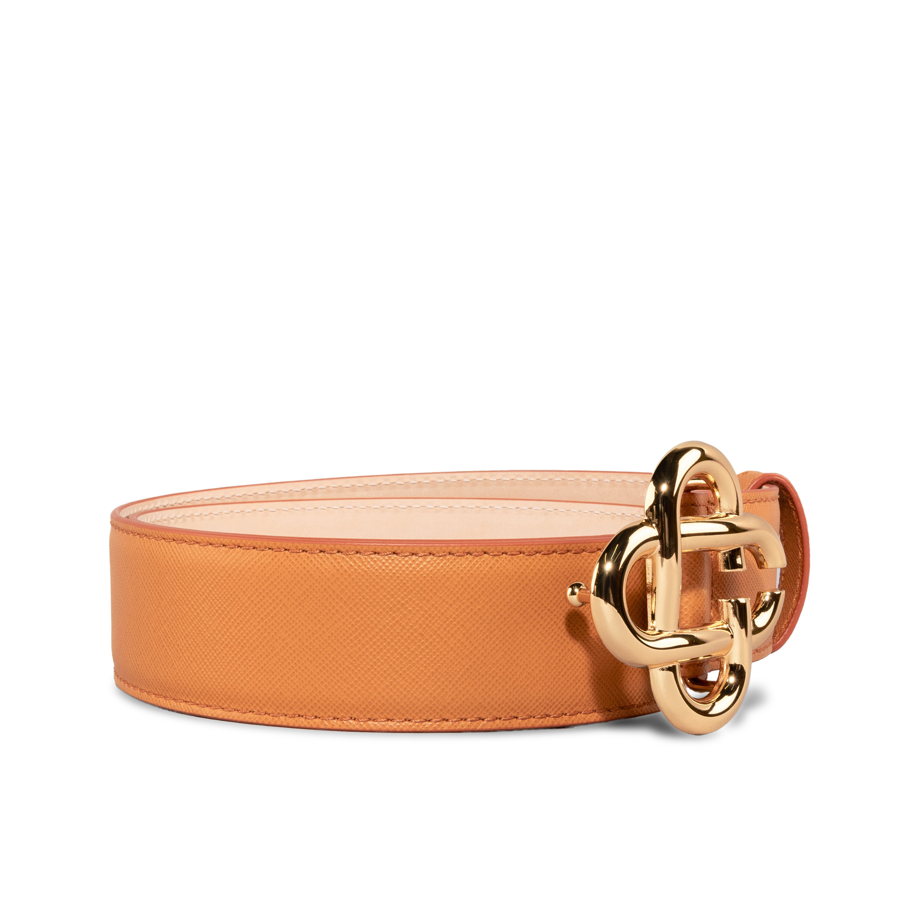 Cinturón Tan Casablanca Logo Buckle