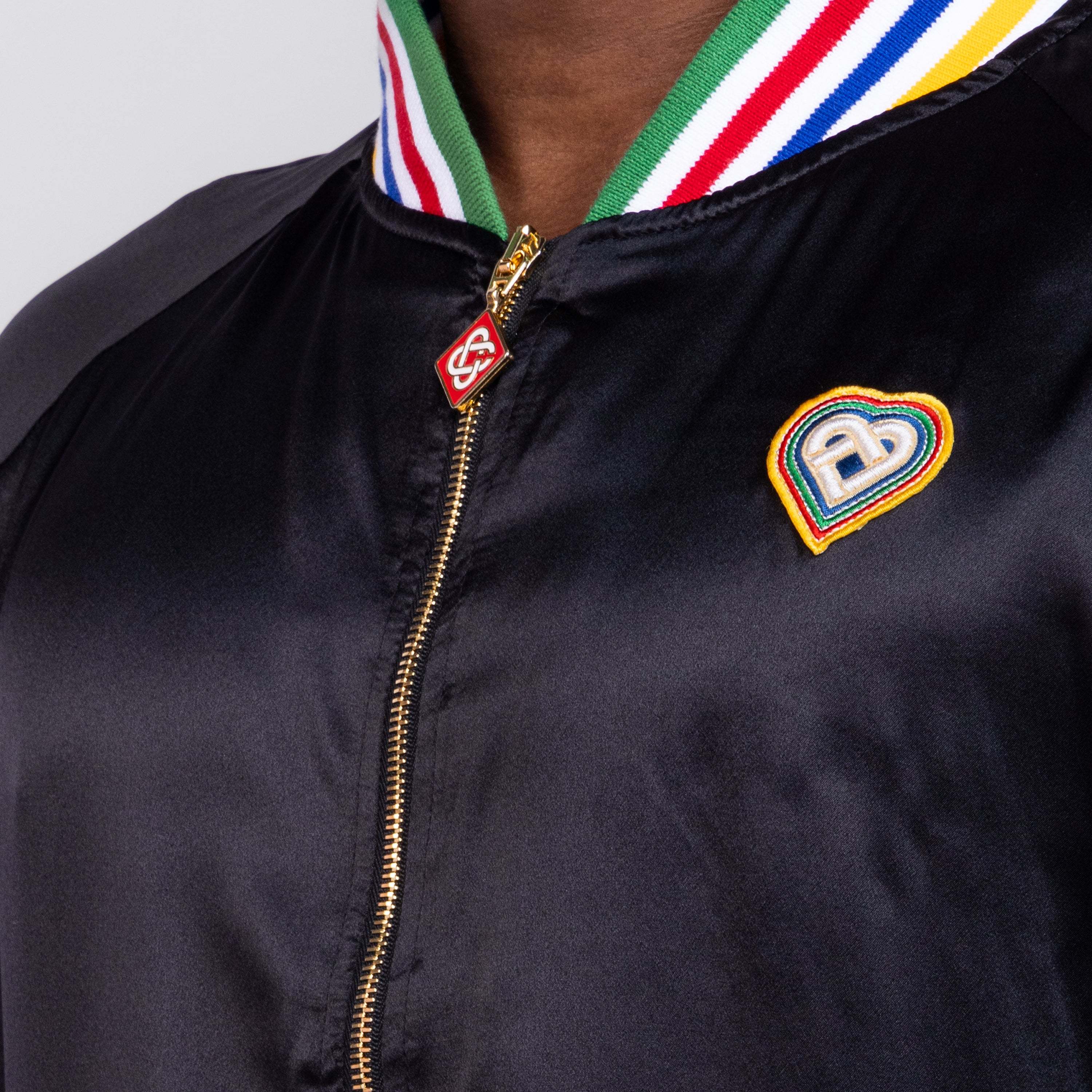 Chaqueta Negra Casablanca Silk Souvenir