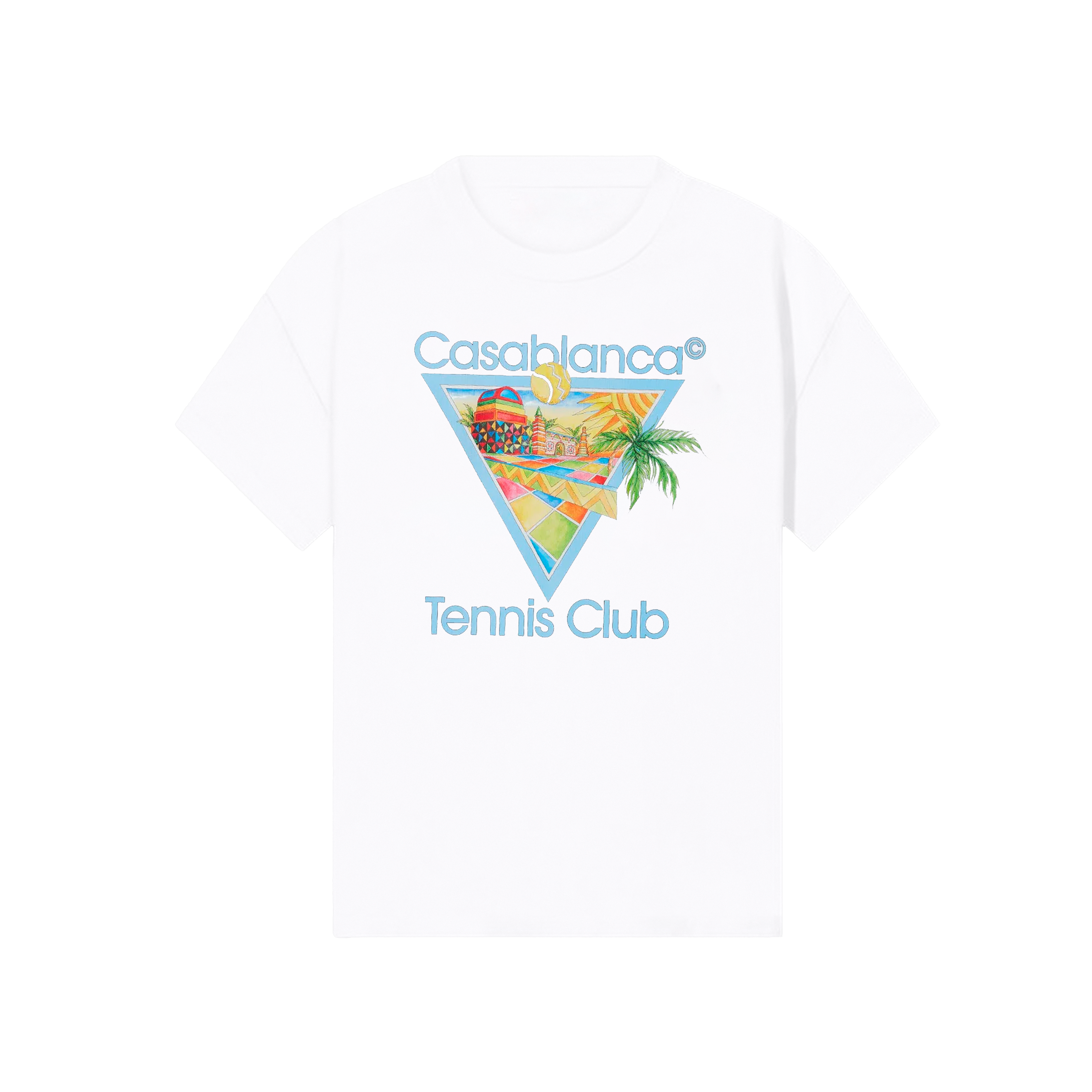 Camiseta Blanca Casablanca Afro Cubism Tennis Club
