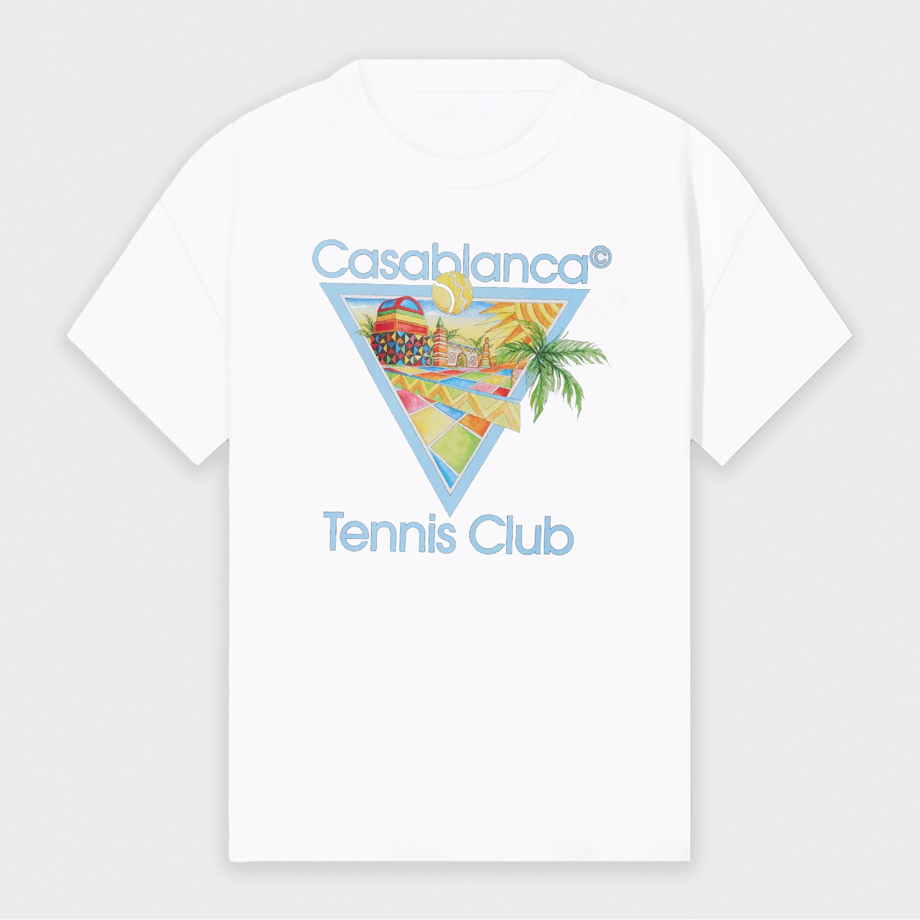 Camiseta Blanca Casablanca Afro Cubism Tennis Club