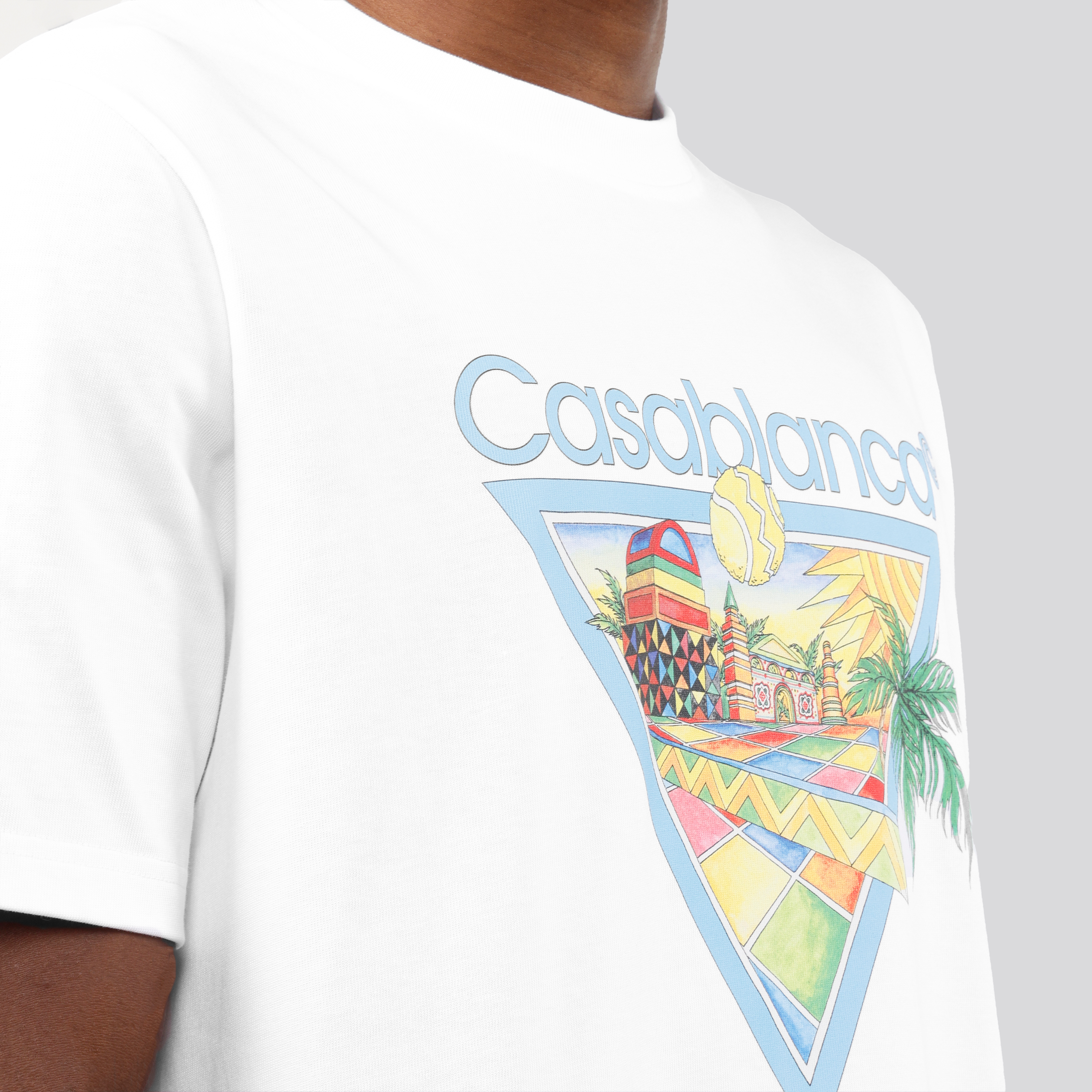 Camiseta Blanca Casablanca Afro Cubism Tennis Club