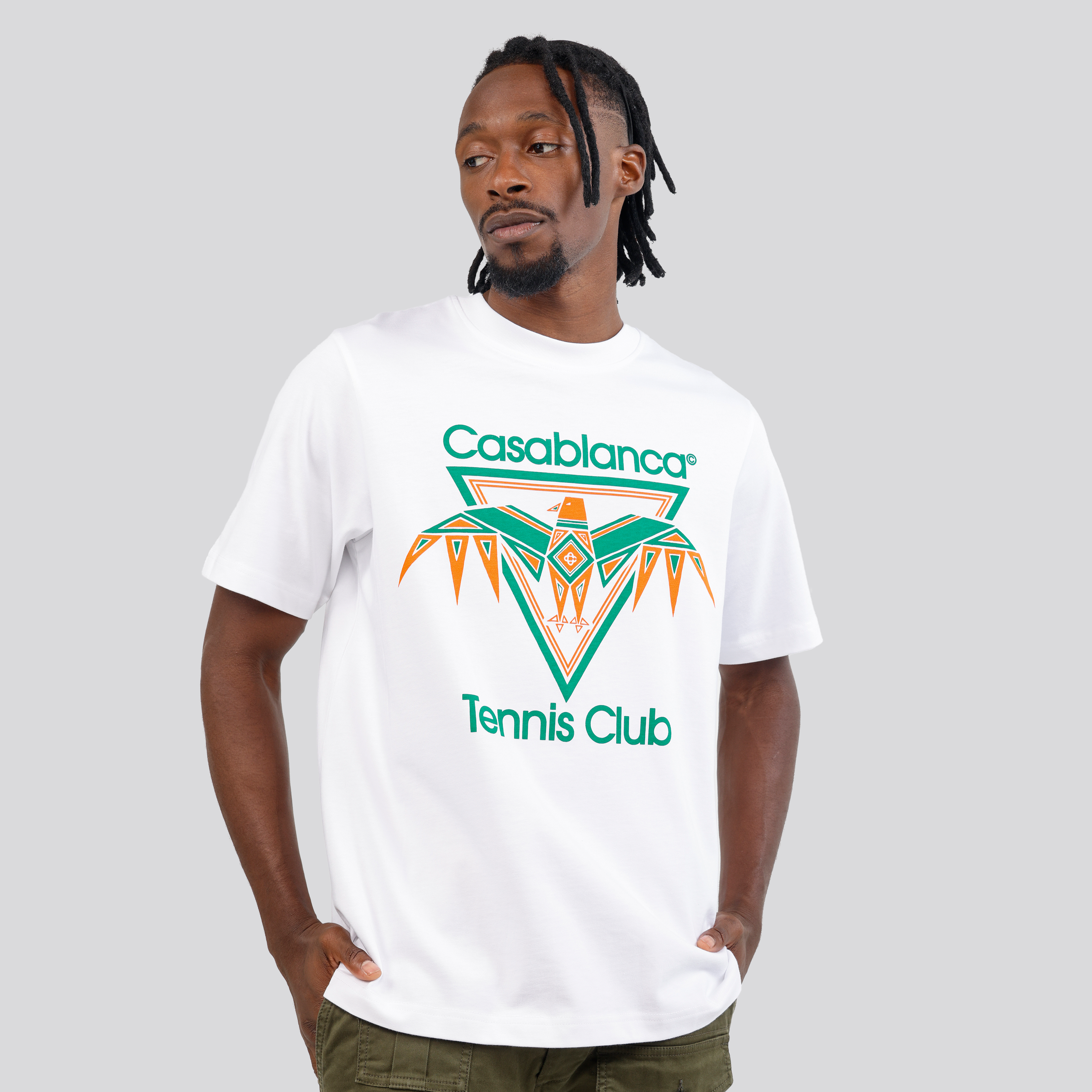 Camiseta Blanca Casablanca Playful Eagle