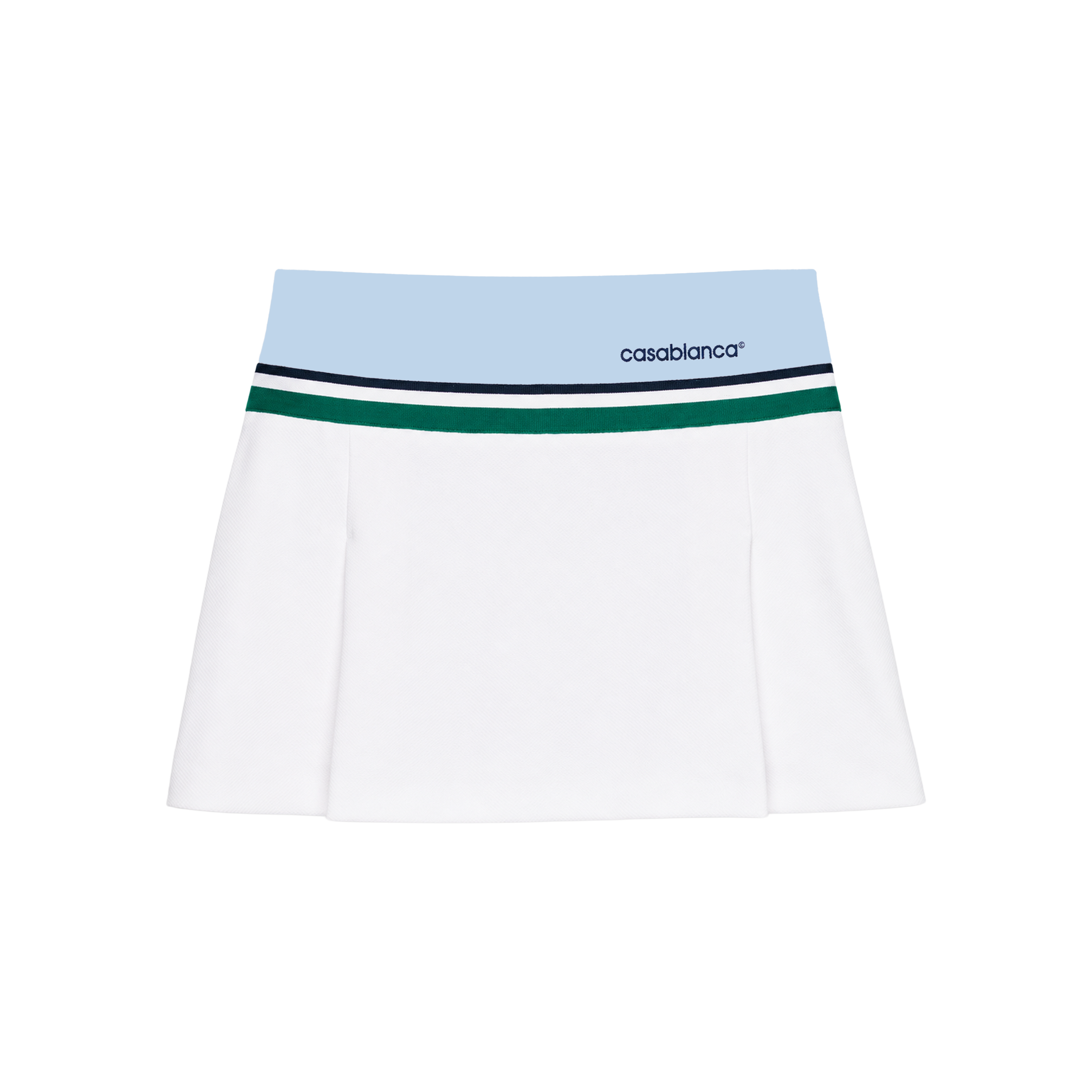 Falda Celeste Casablanca Contrast Panel