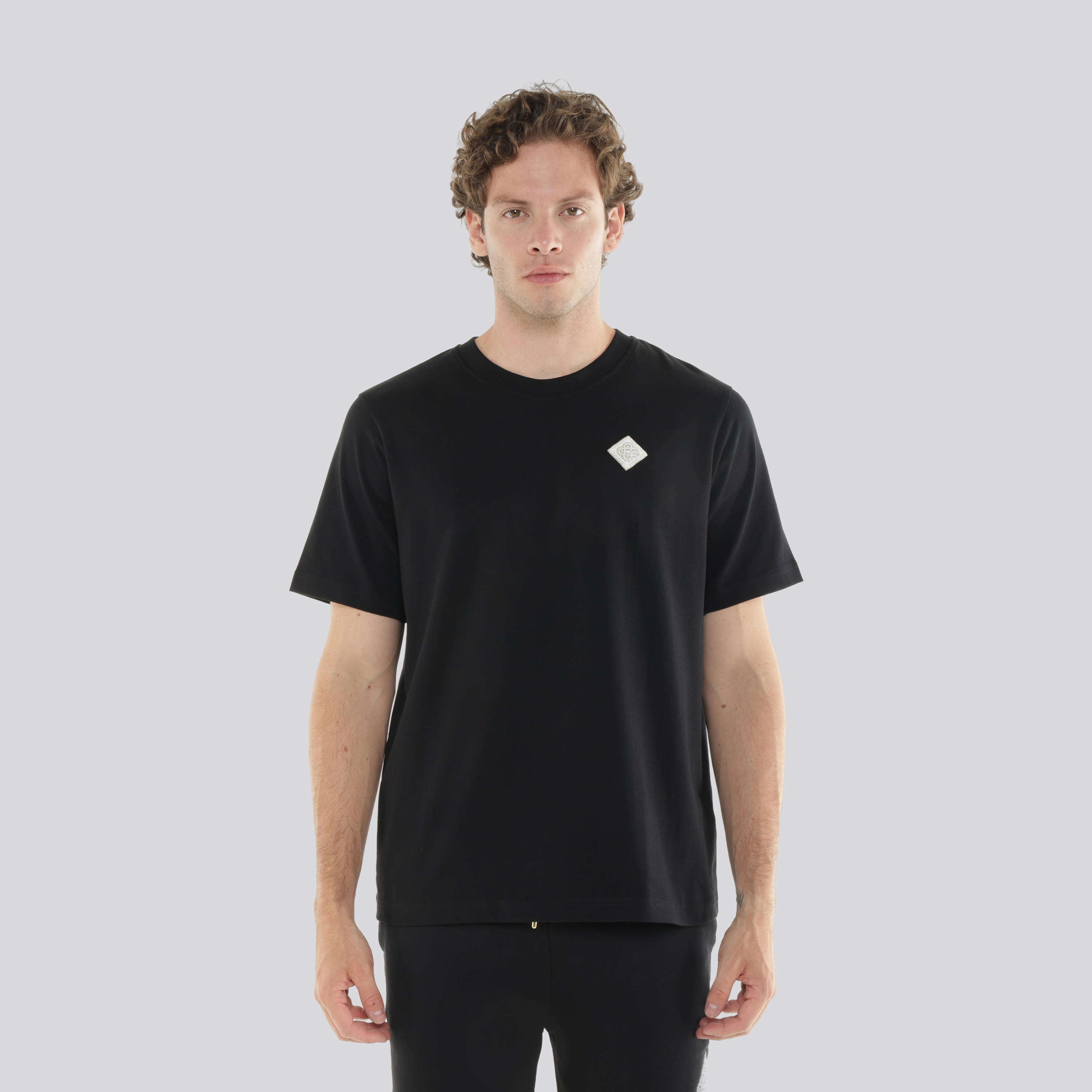 Camiseta Negra Casablanca Pearl Diamond Patch