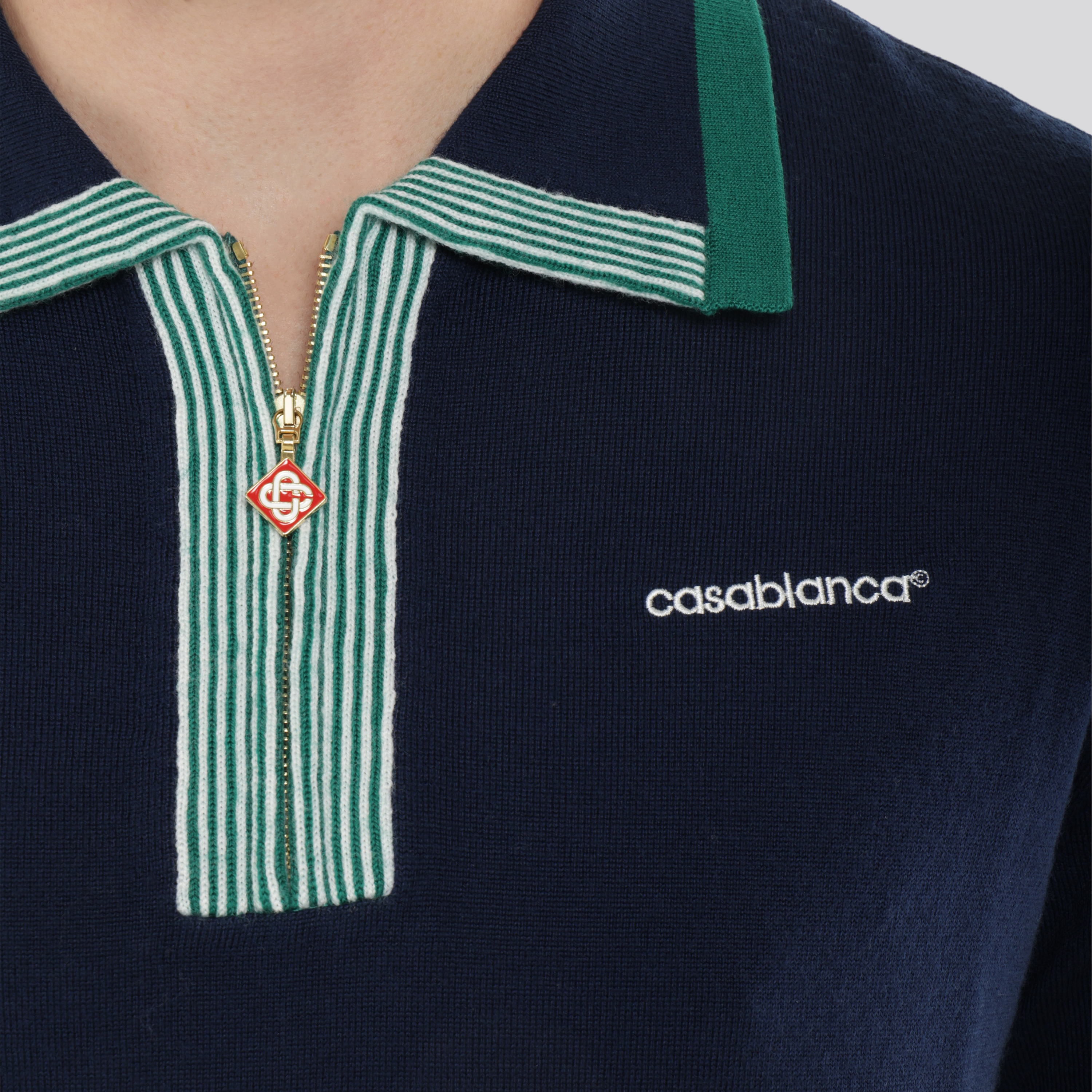 Camiseta tipo Polo Azul Casablanca