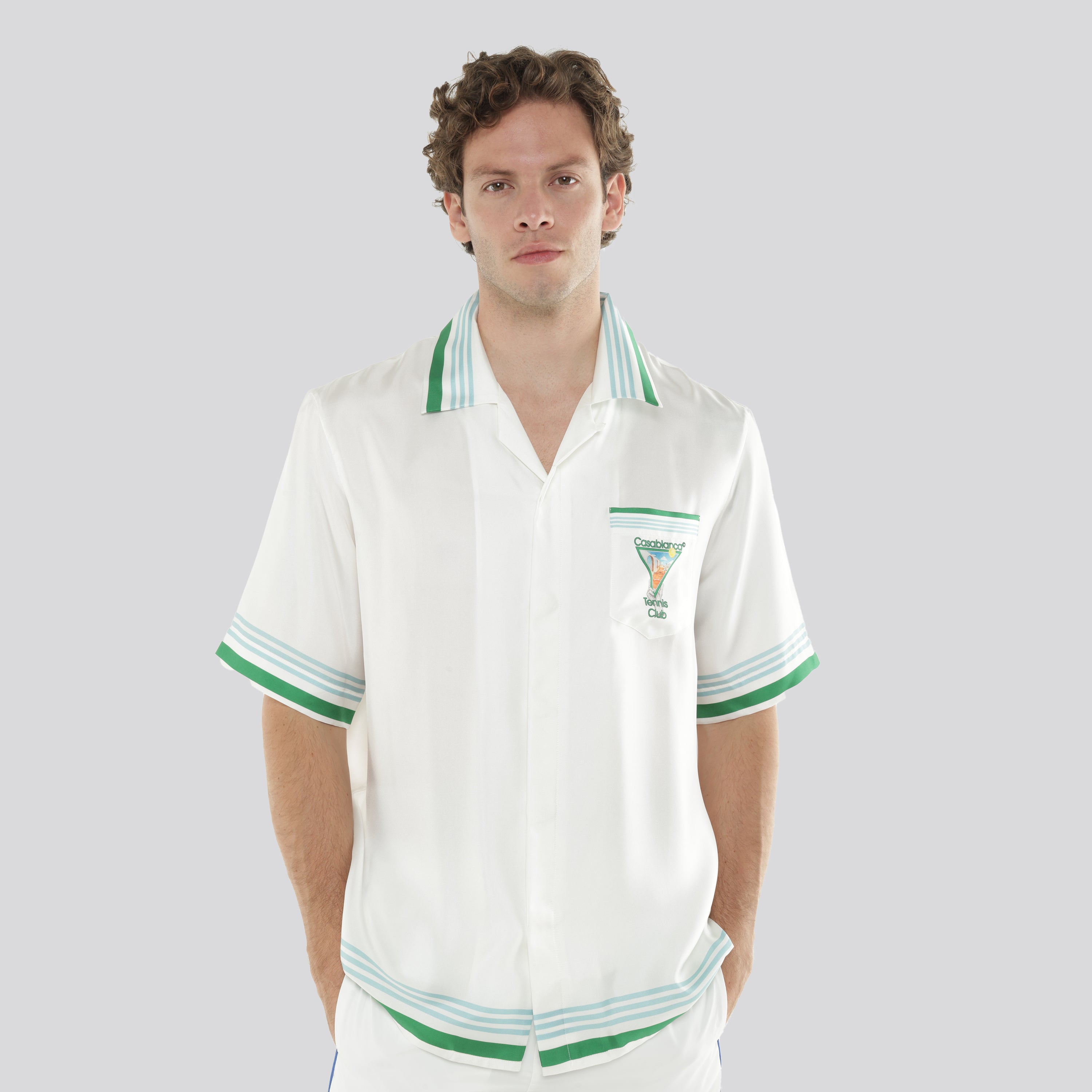 Camisa Blanca Casablanca Metaphysical Tennis Icon