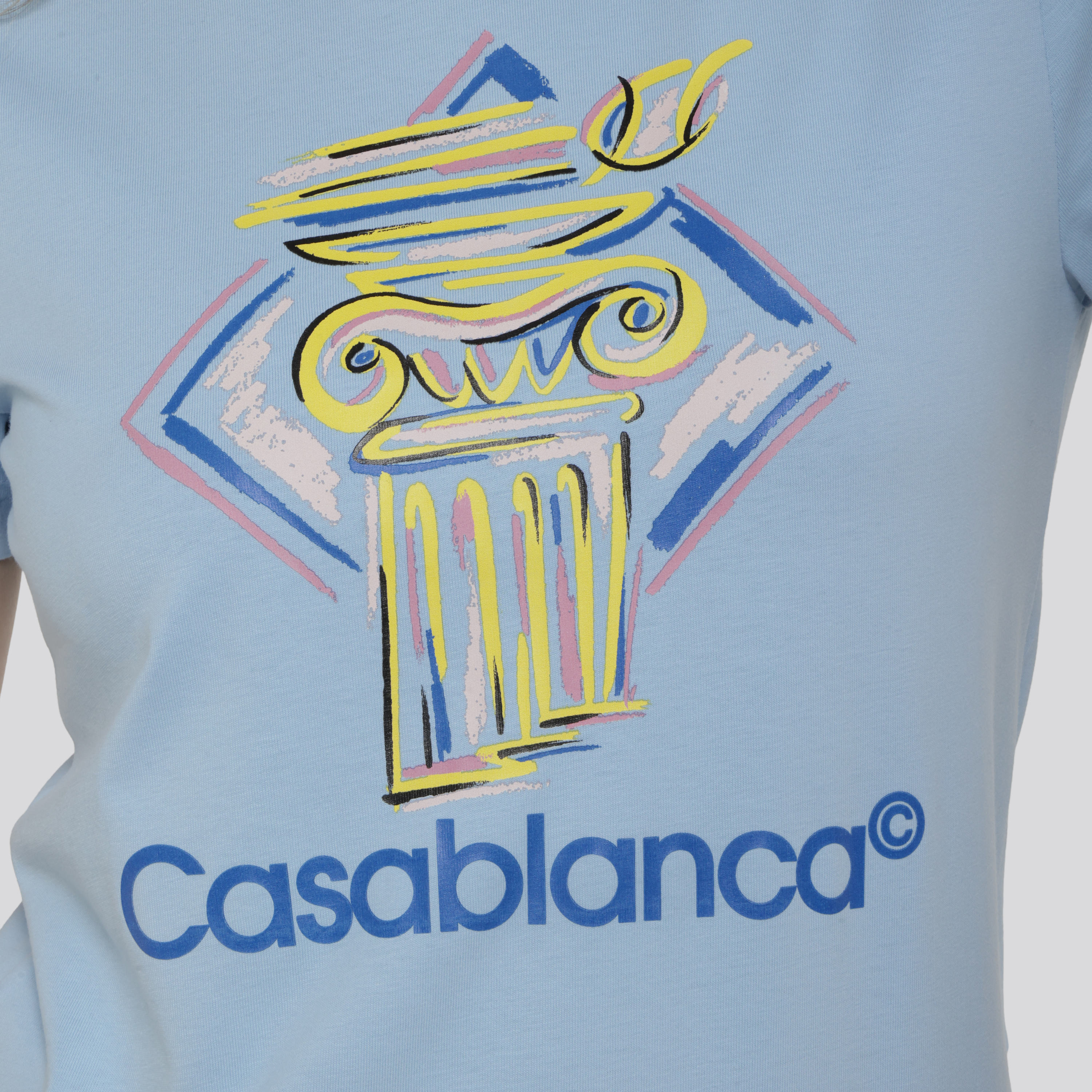 Camiseta Celeste Casablanca Diamond Column