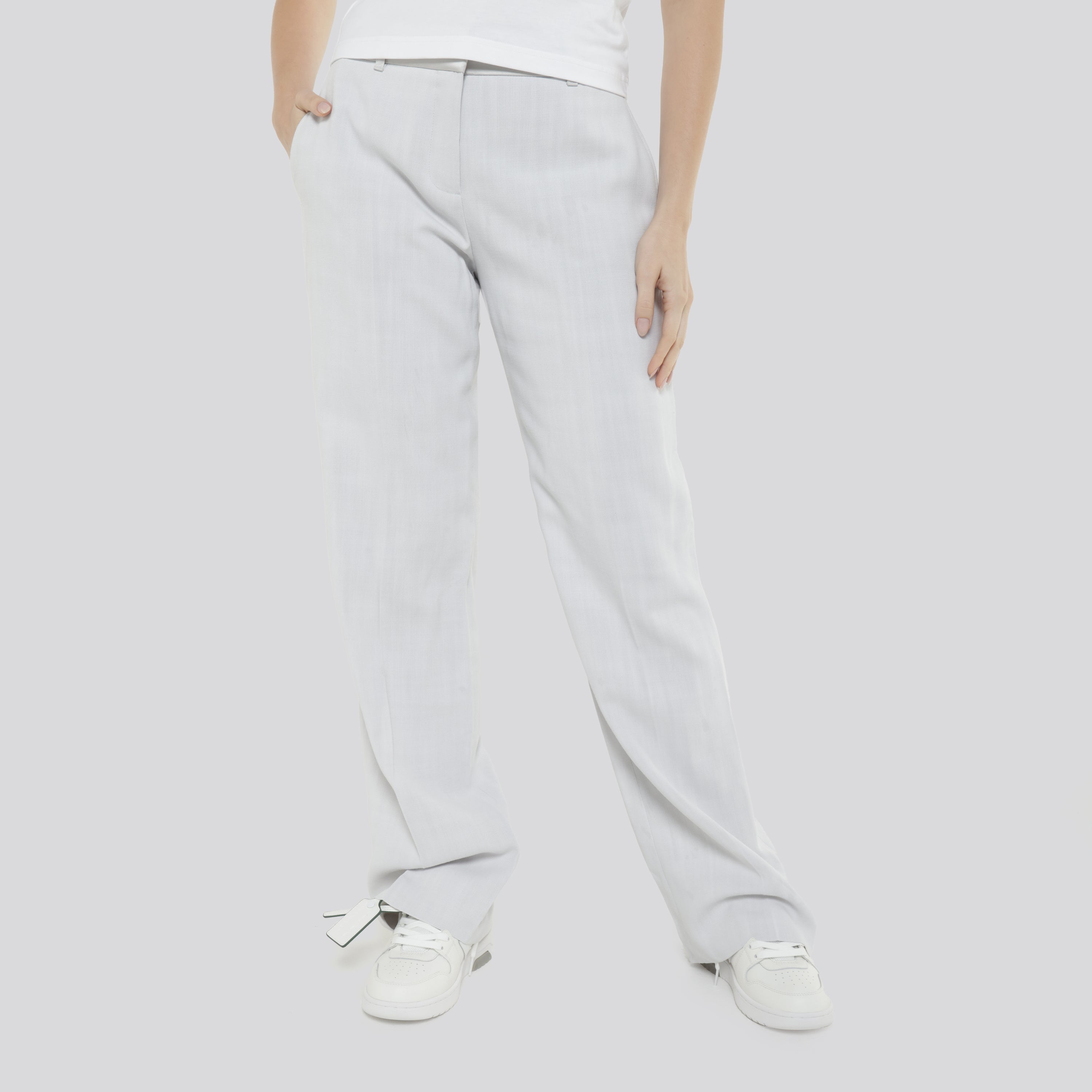 Pantalón Gris Casablanca Relaxed Tailored