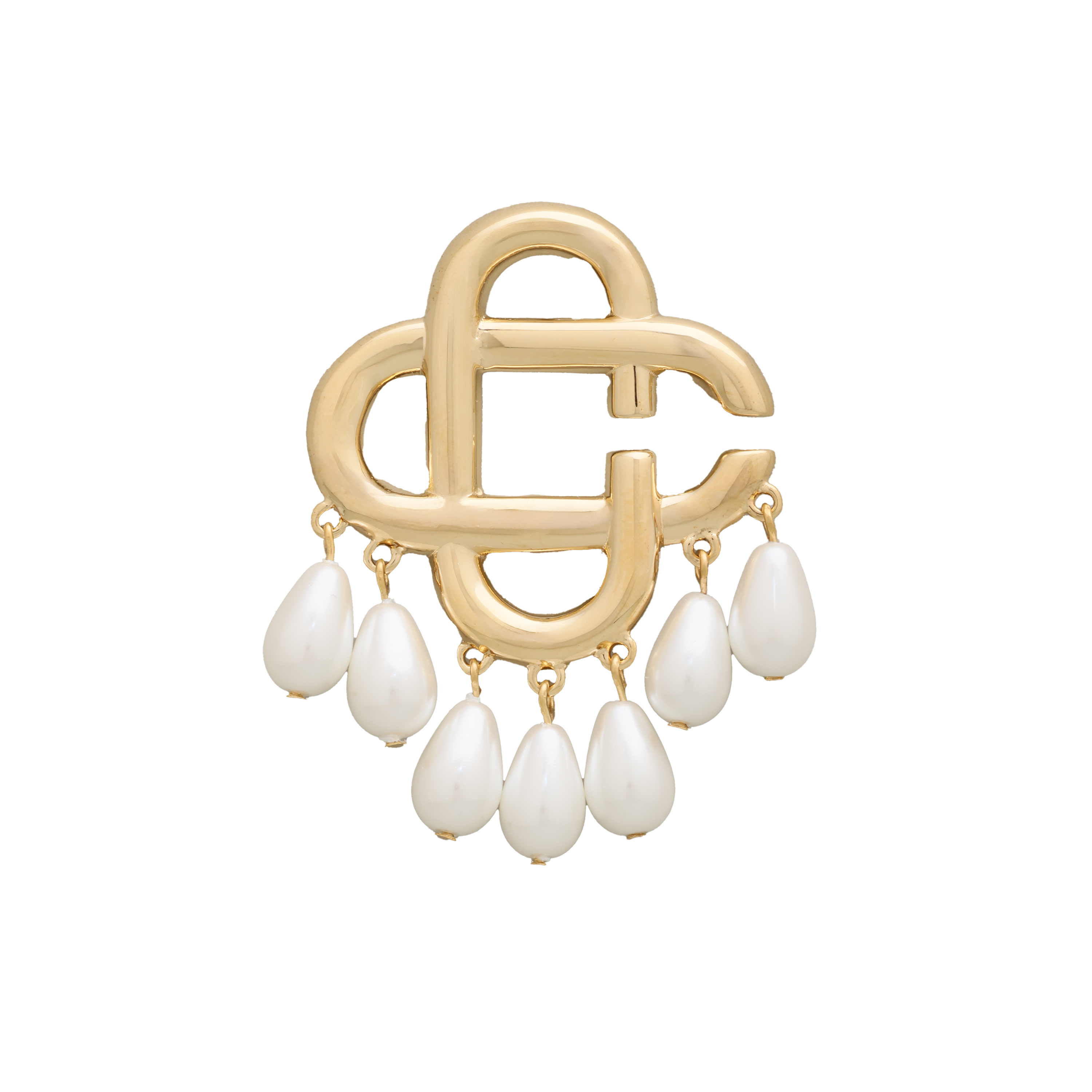 Aretes Dorado Casablanca Pearl Drop
