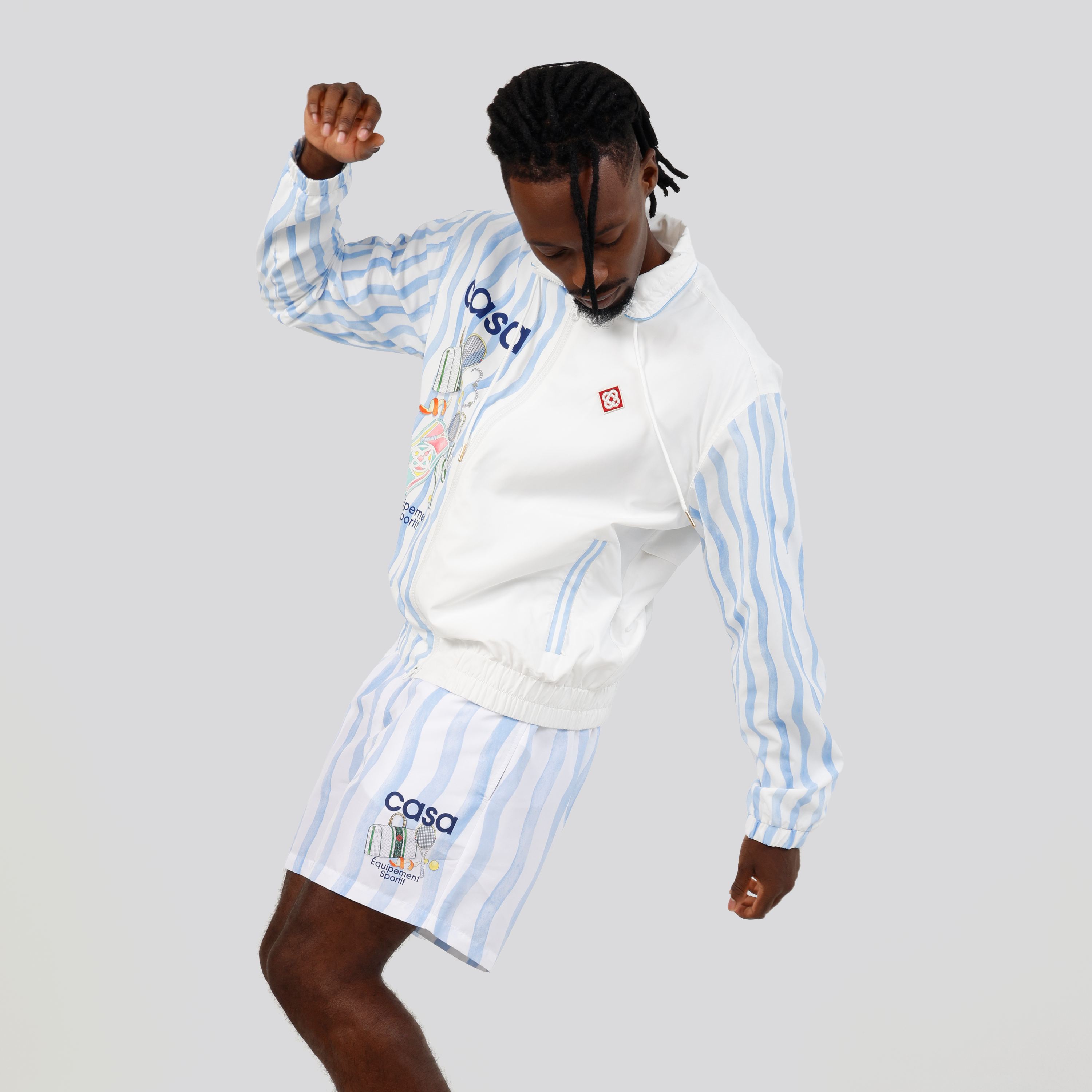 Pantaloneta Blanca Casablanca Wave