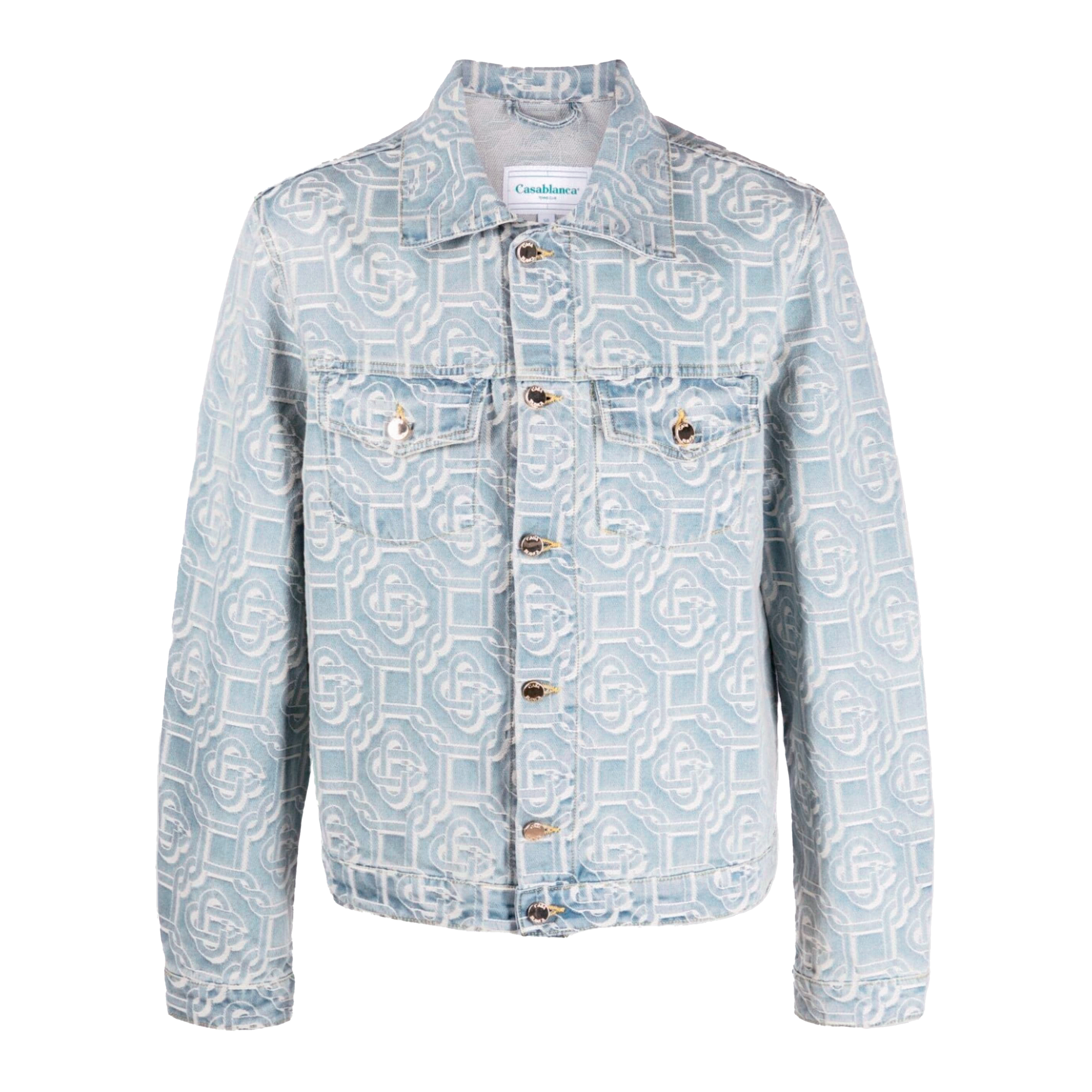 Chaqueta Denim Casablanca Monogram Jacquard
