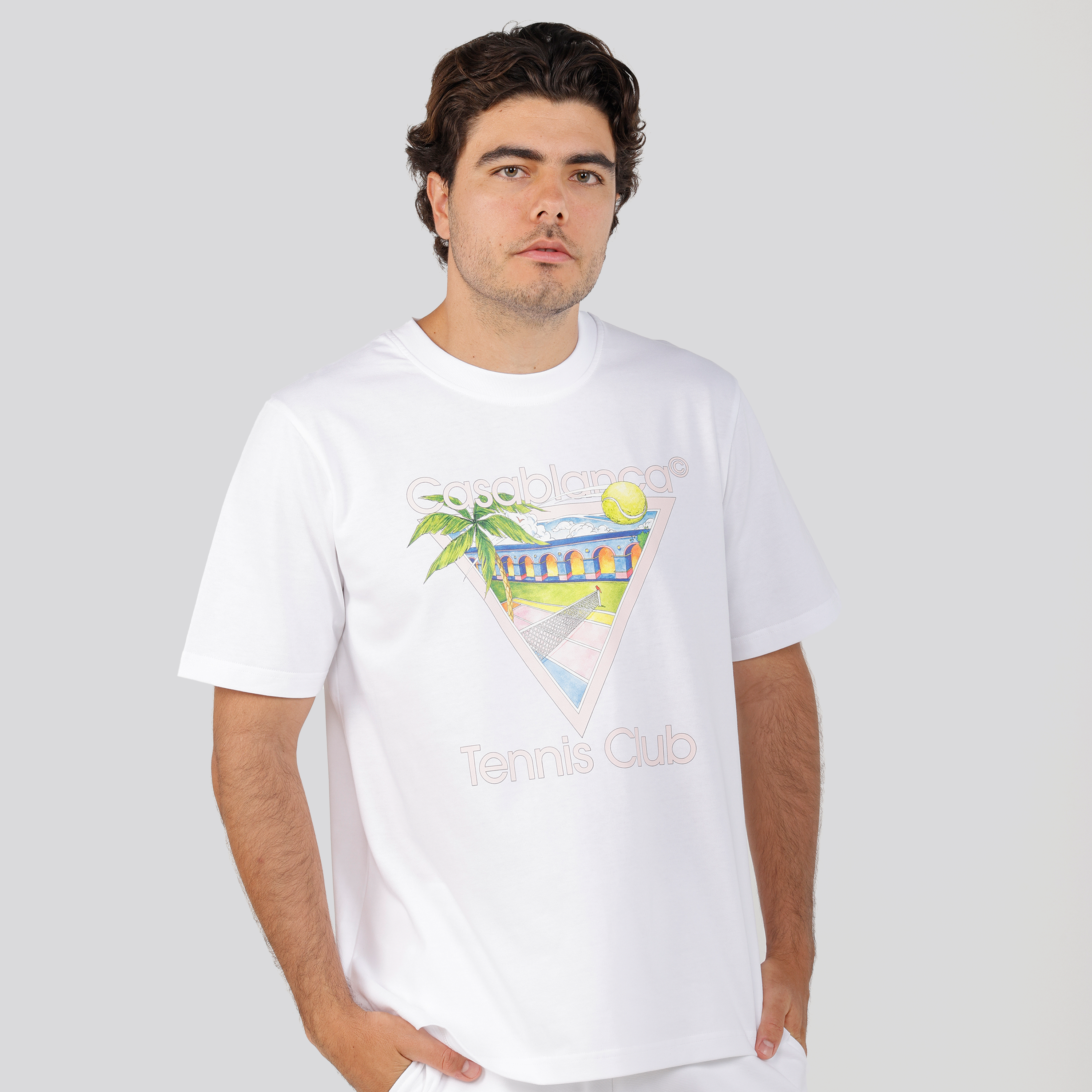 Camiseta Blanca Casablanca Tennis Club Icon