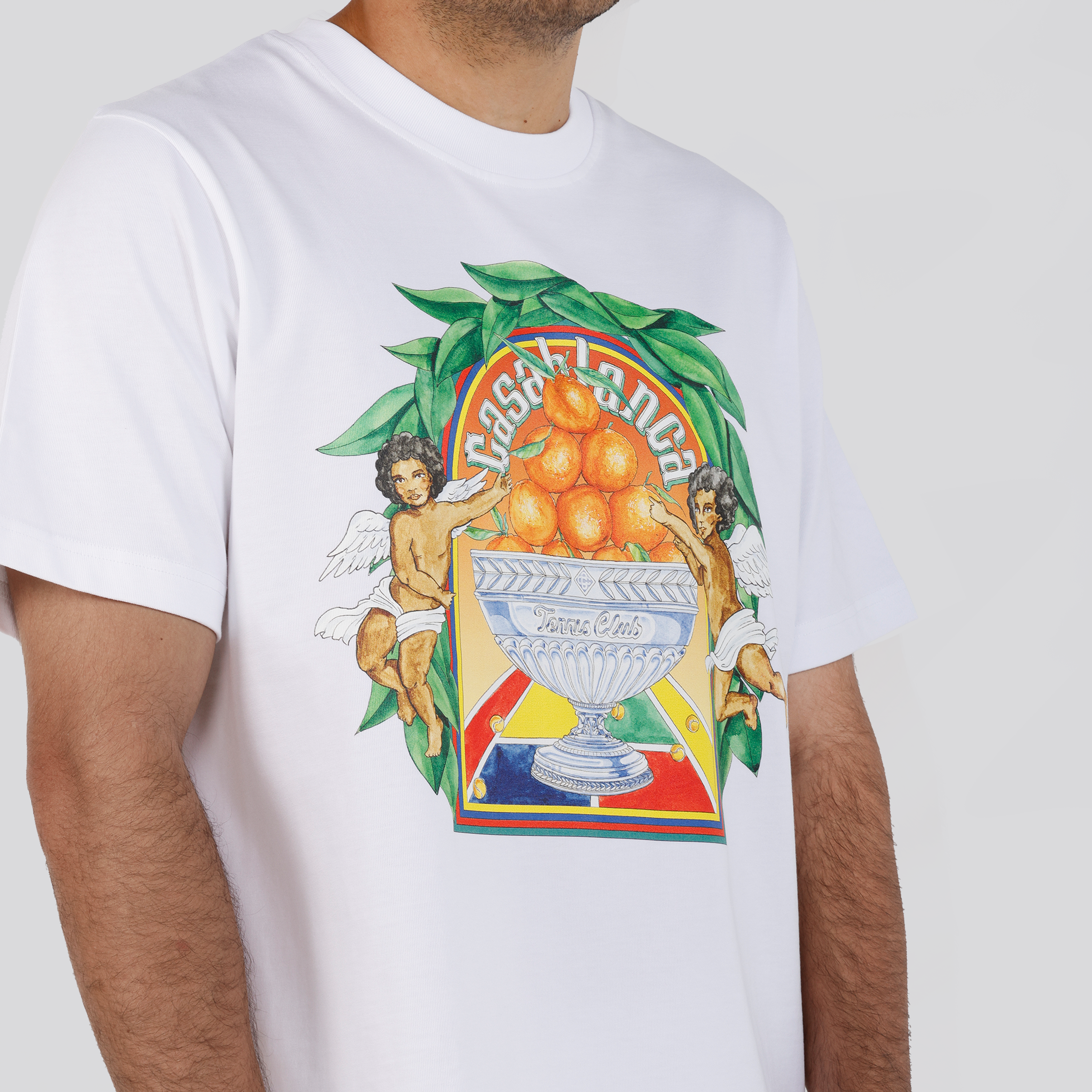 Camiseta Blanca Casablanca Triomphe D'Orange