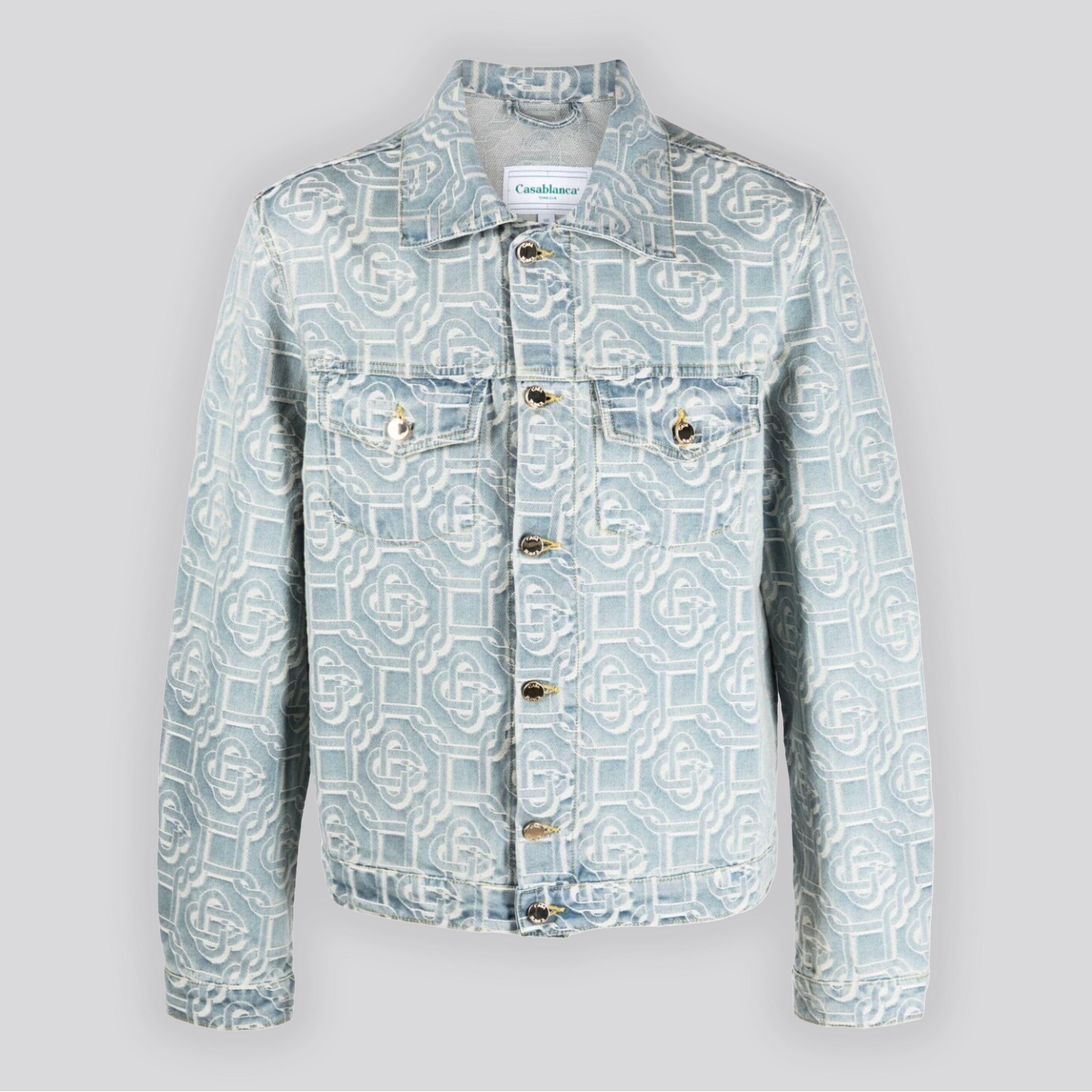 Chaqueta Denim Casablanca Monogram Jacquard