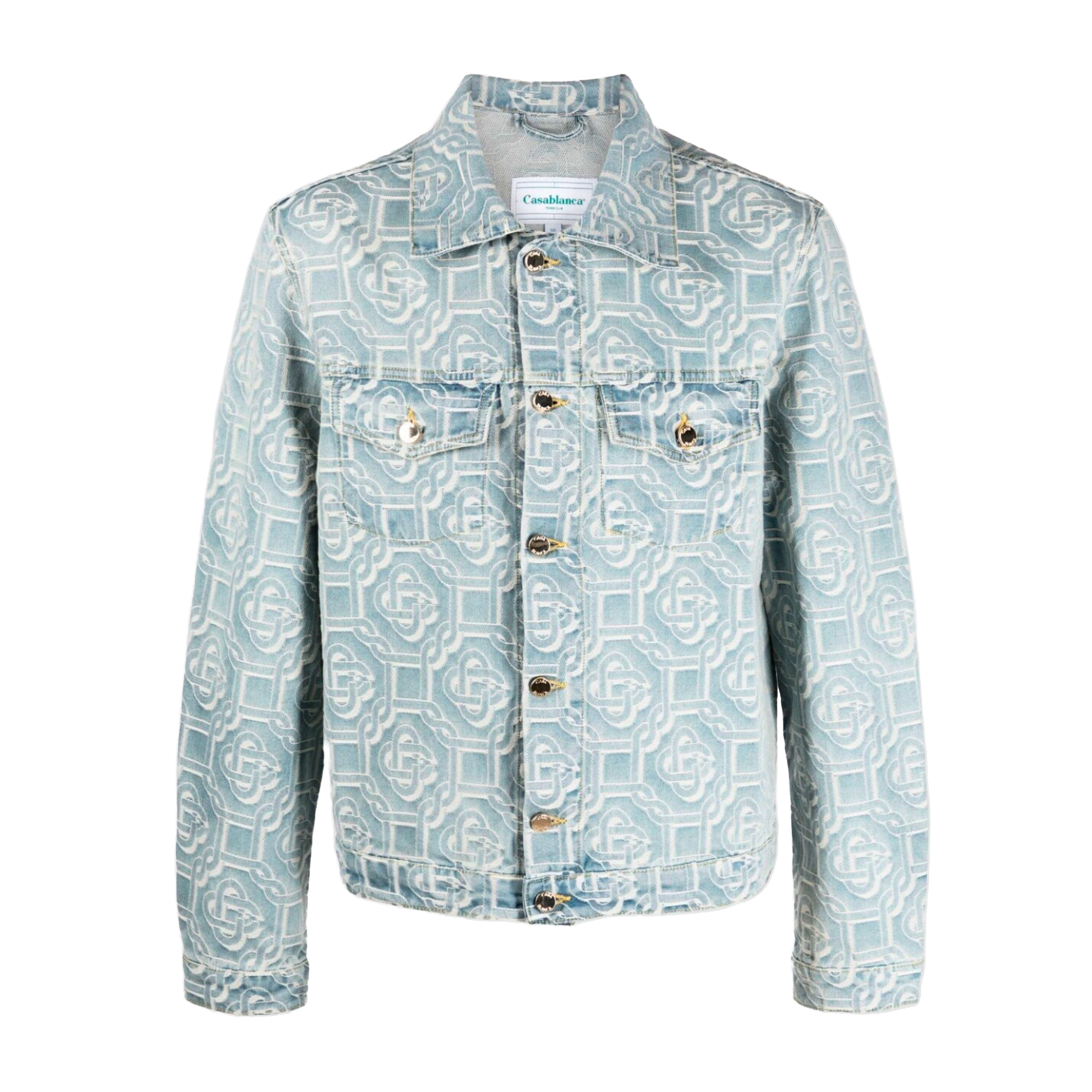 Chaqueta Denim Casablanca Monogram Jacquard