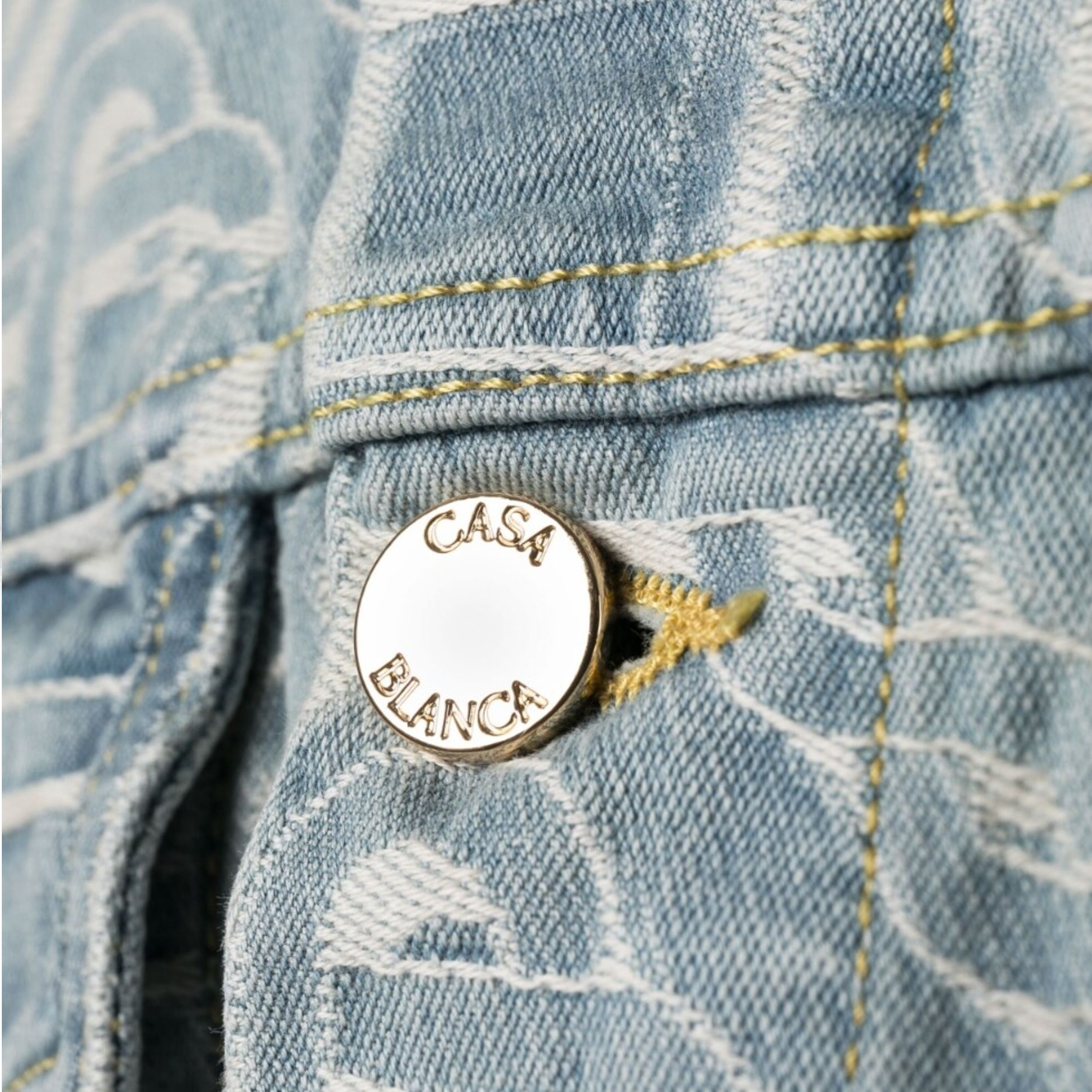 Chaqueta Denim Casablanca Monogram Jacquard