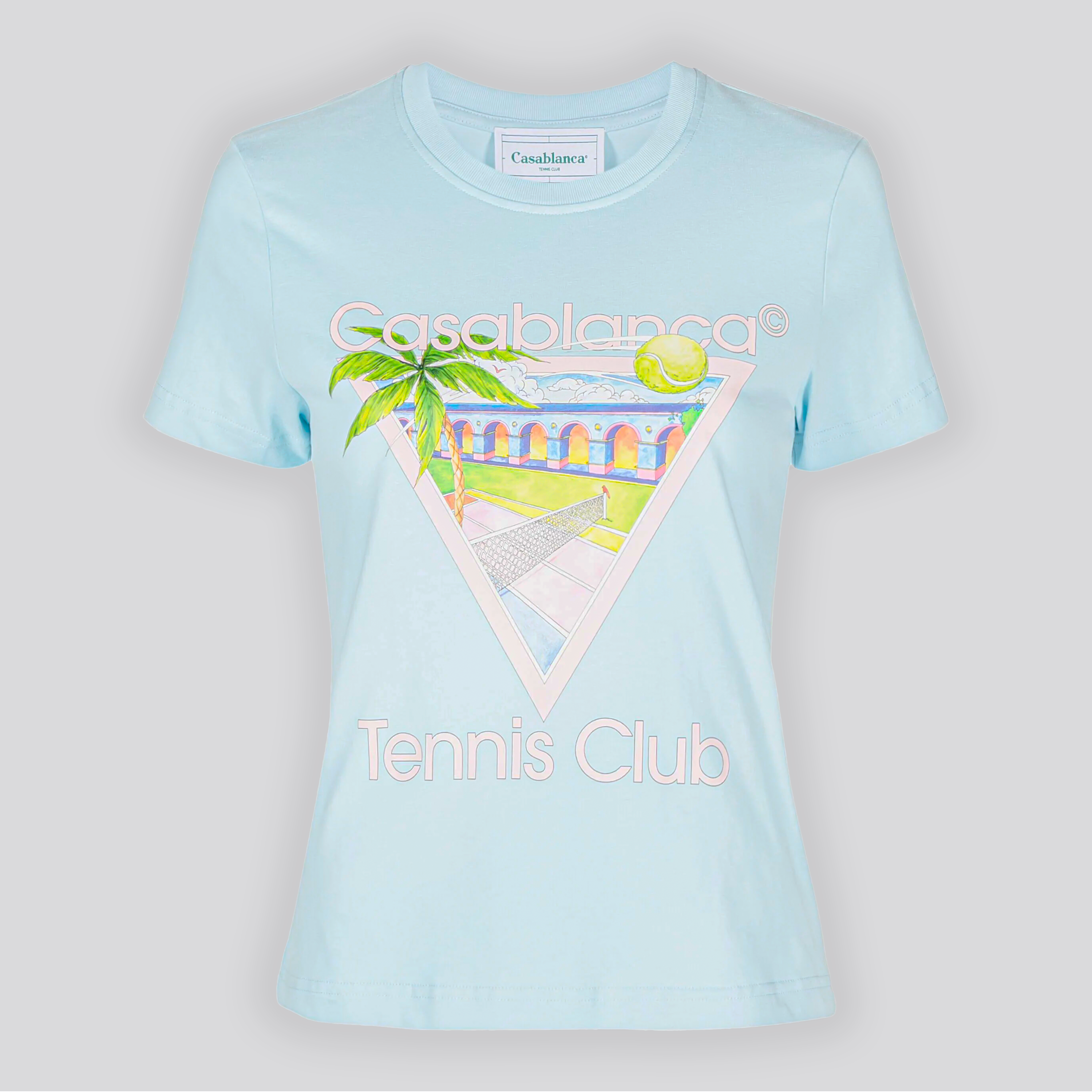 Camiseta Celeste Casablanca Tennis Club Icon