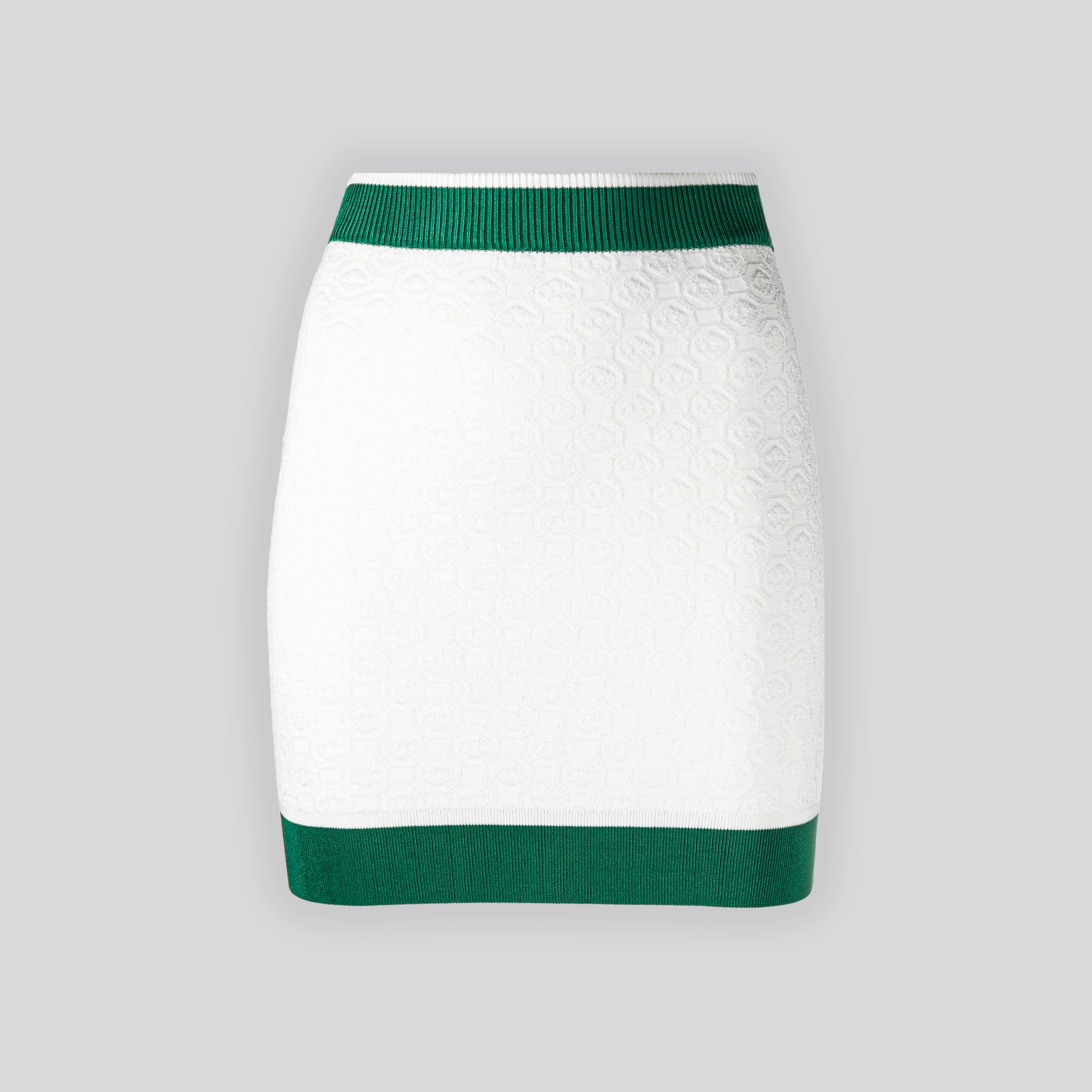 Falda Blanca Casablanca Logo Applique