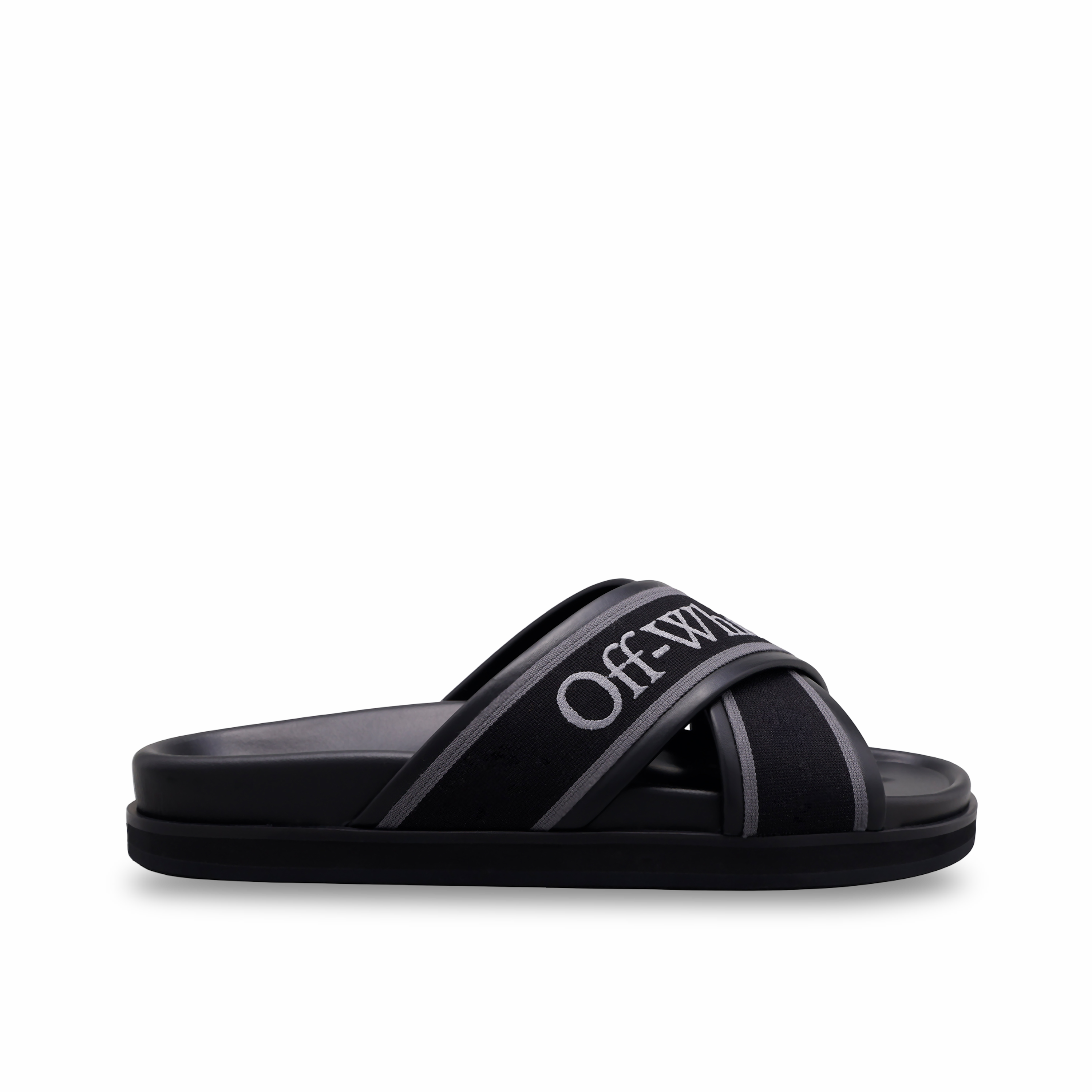 Sandalias Negras Off-White Cloud Criss Cross