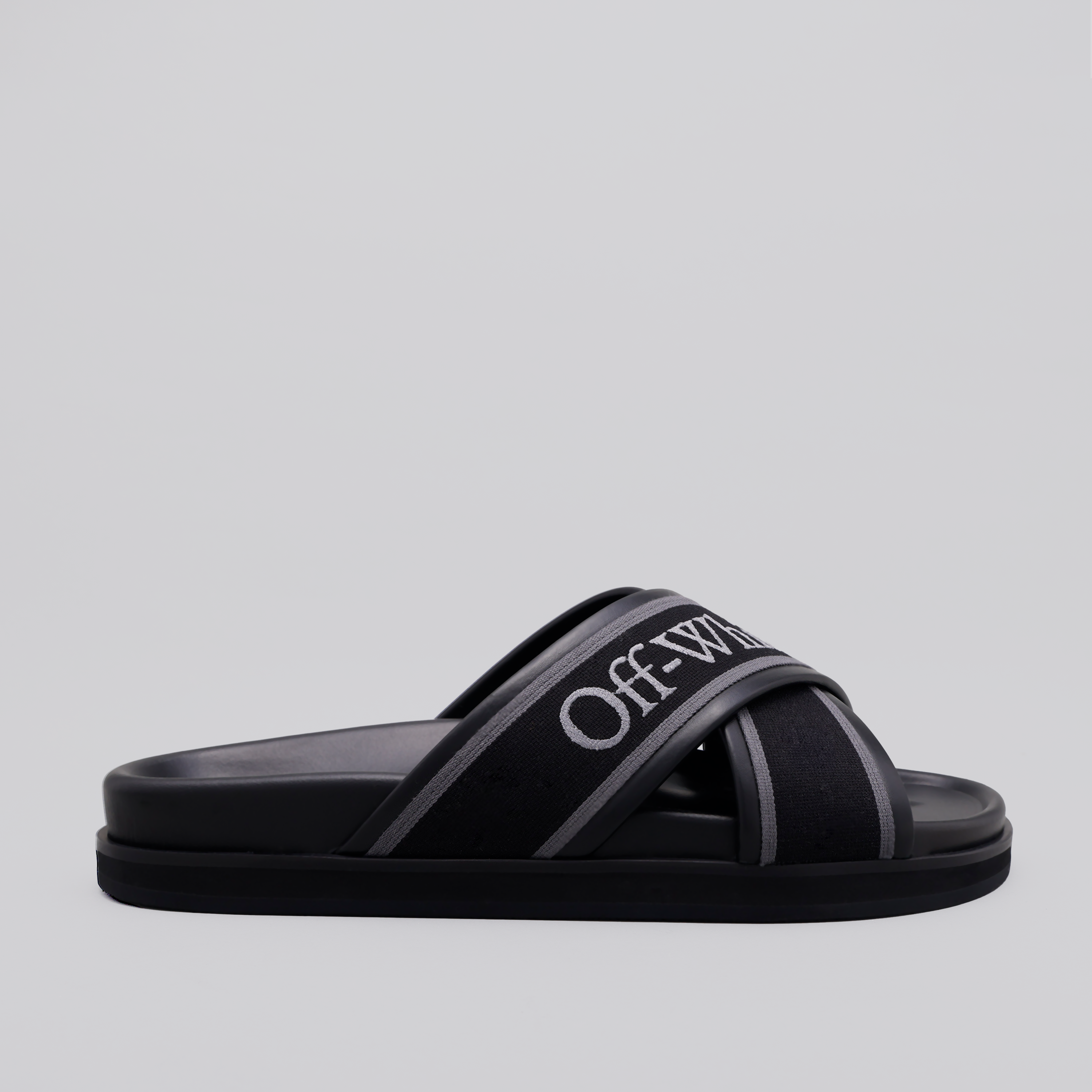 Sandalias Negras Off-White Cloud Criss Cross