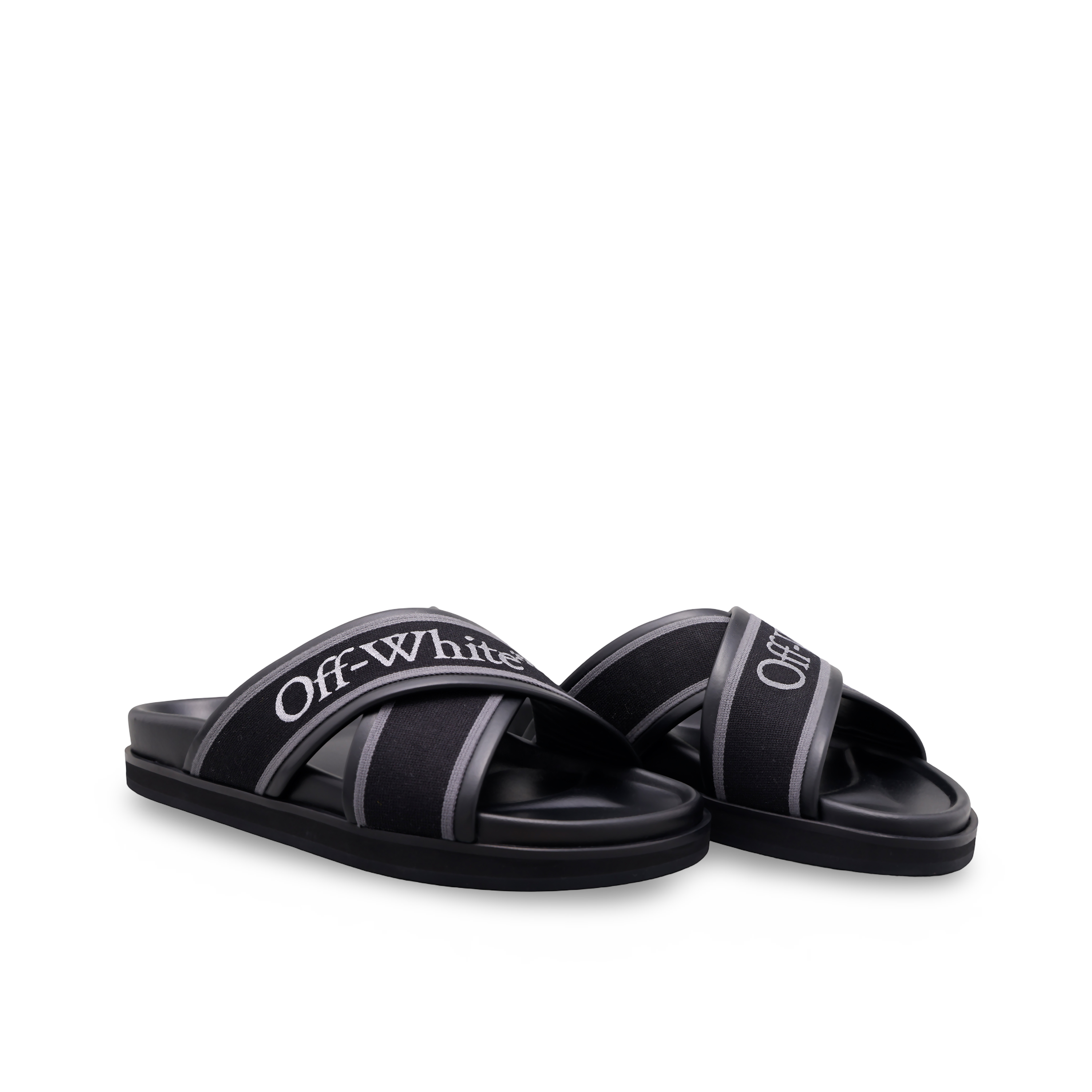 Sandalias Negras Off-White Cloud Criss Cross