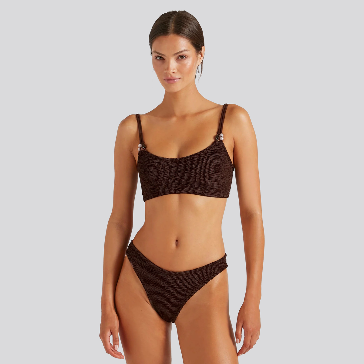 Bikini Cassie Beaded Café Hunza G
