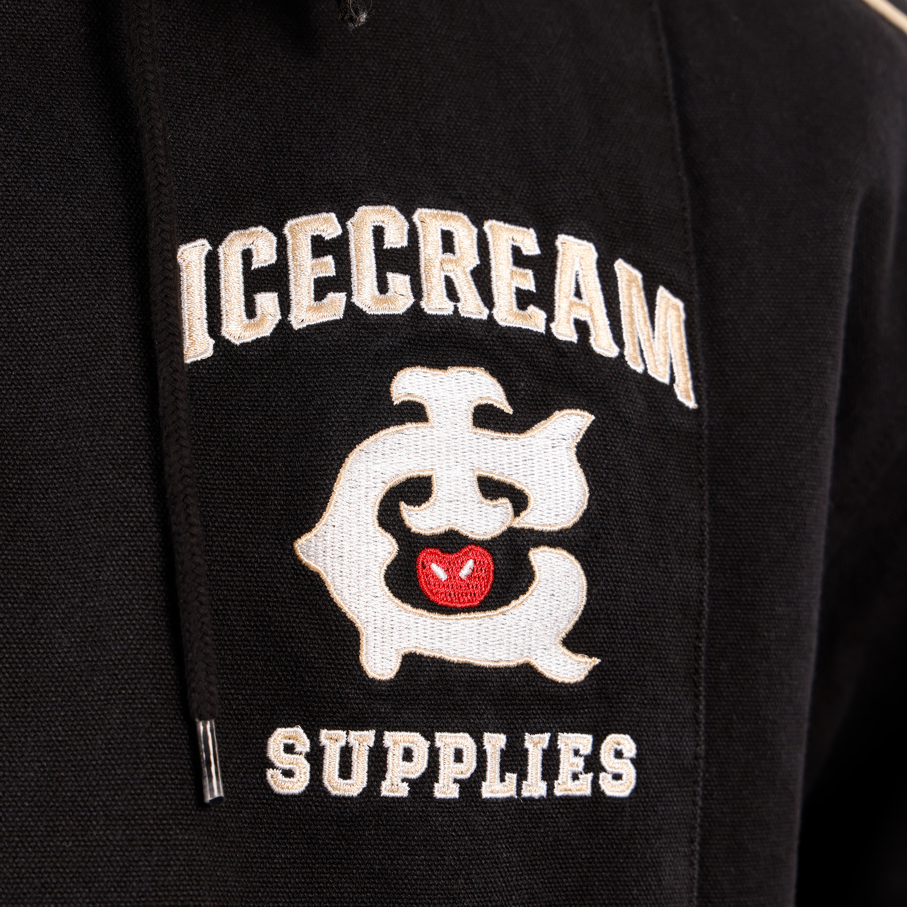 Chaqueta Negra ICECREAM Hooded Work