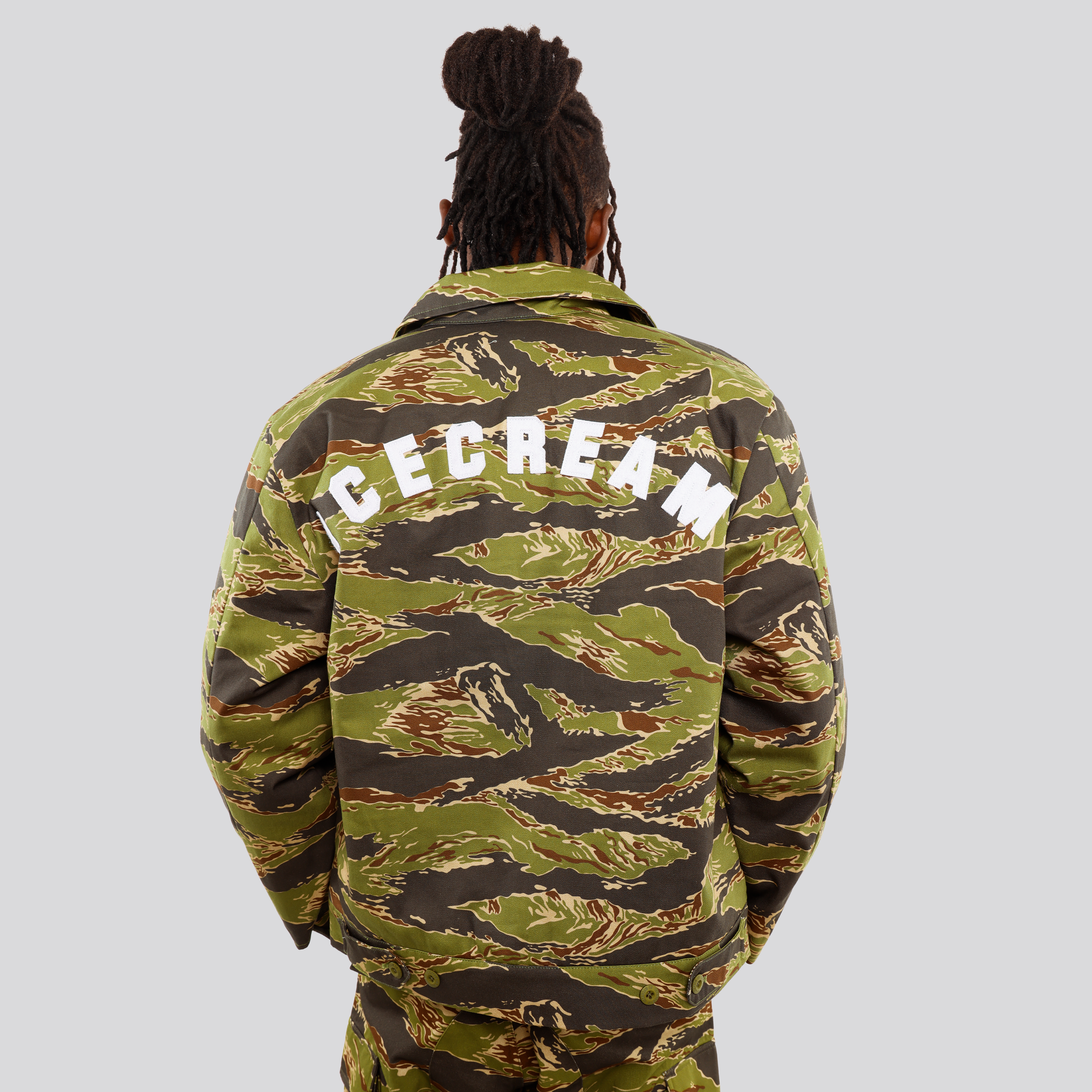 Chaqueta Verde ICECREAM Tiger Stripe Work