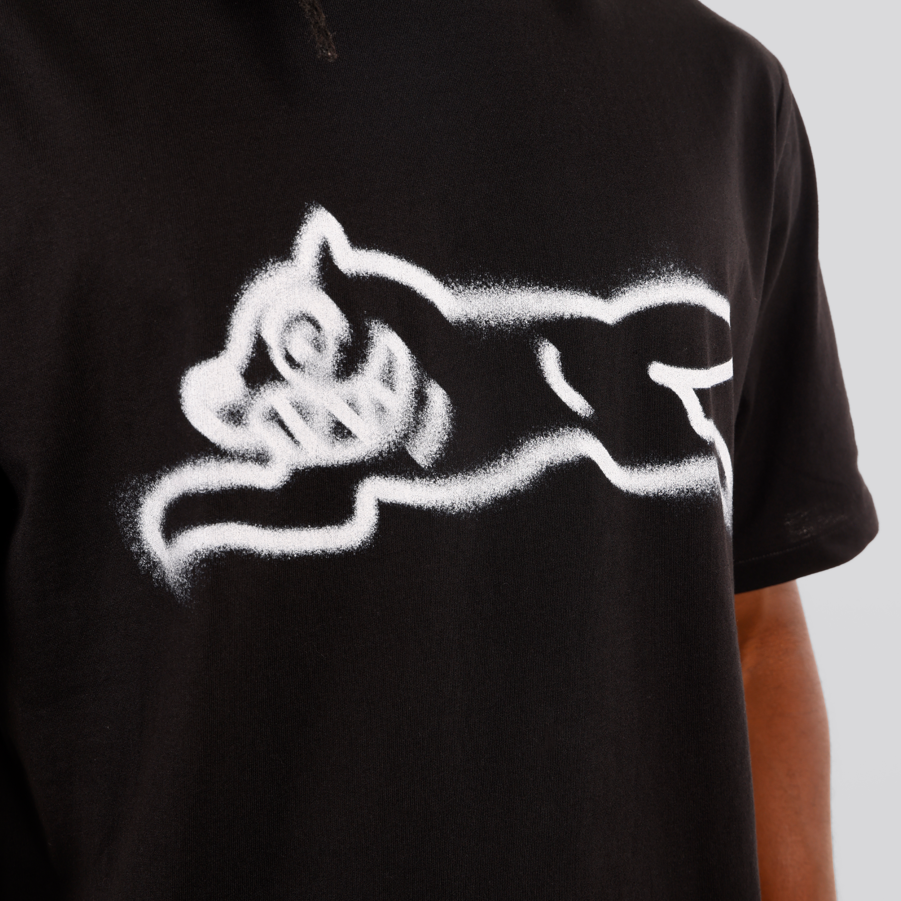 Camiseta Negra ICECREAM Spray Paint Running Dog