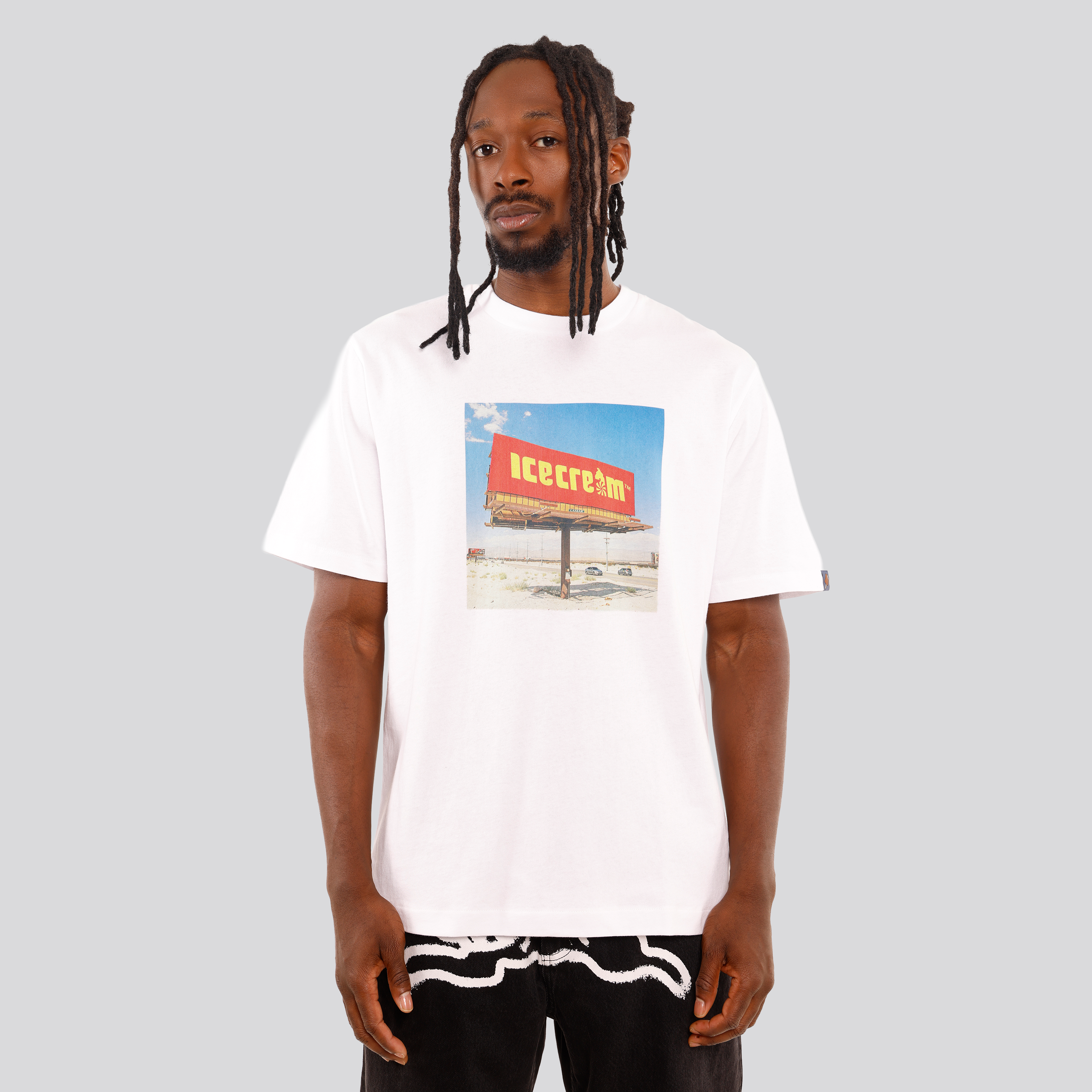 Camiseta Blanca Ice Cream Billboard