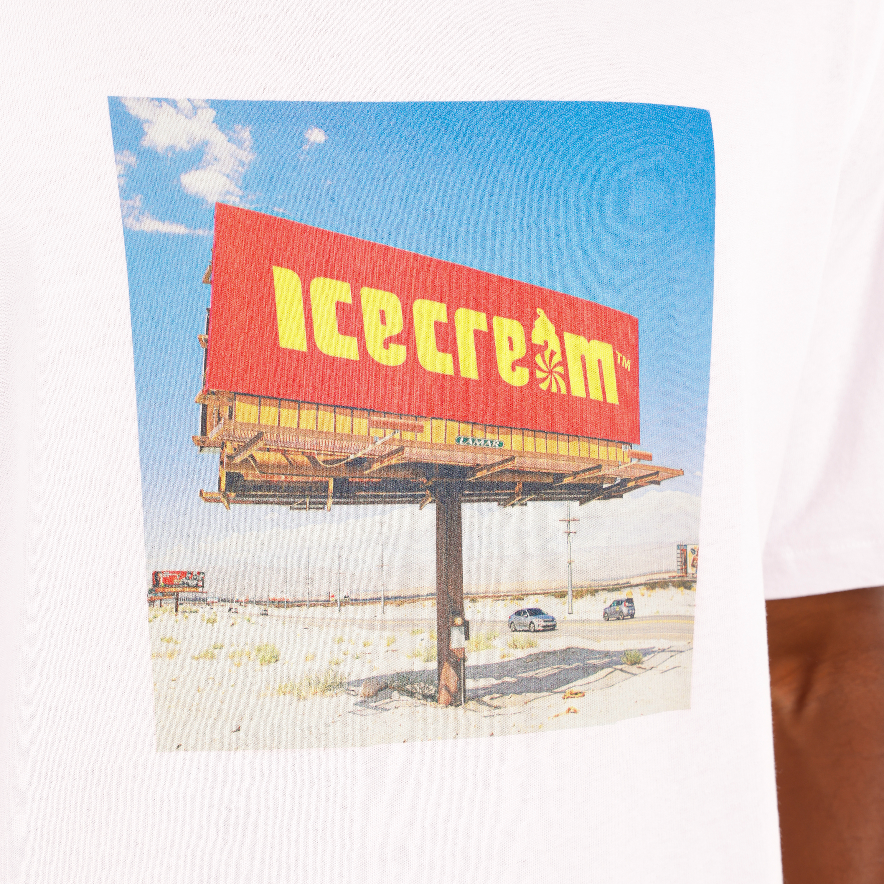 Camiseta Blanca Ice Cream Billboard