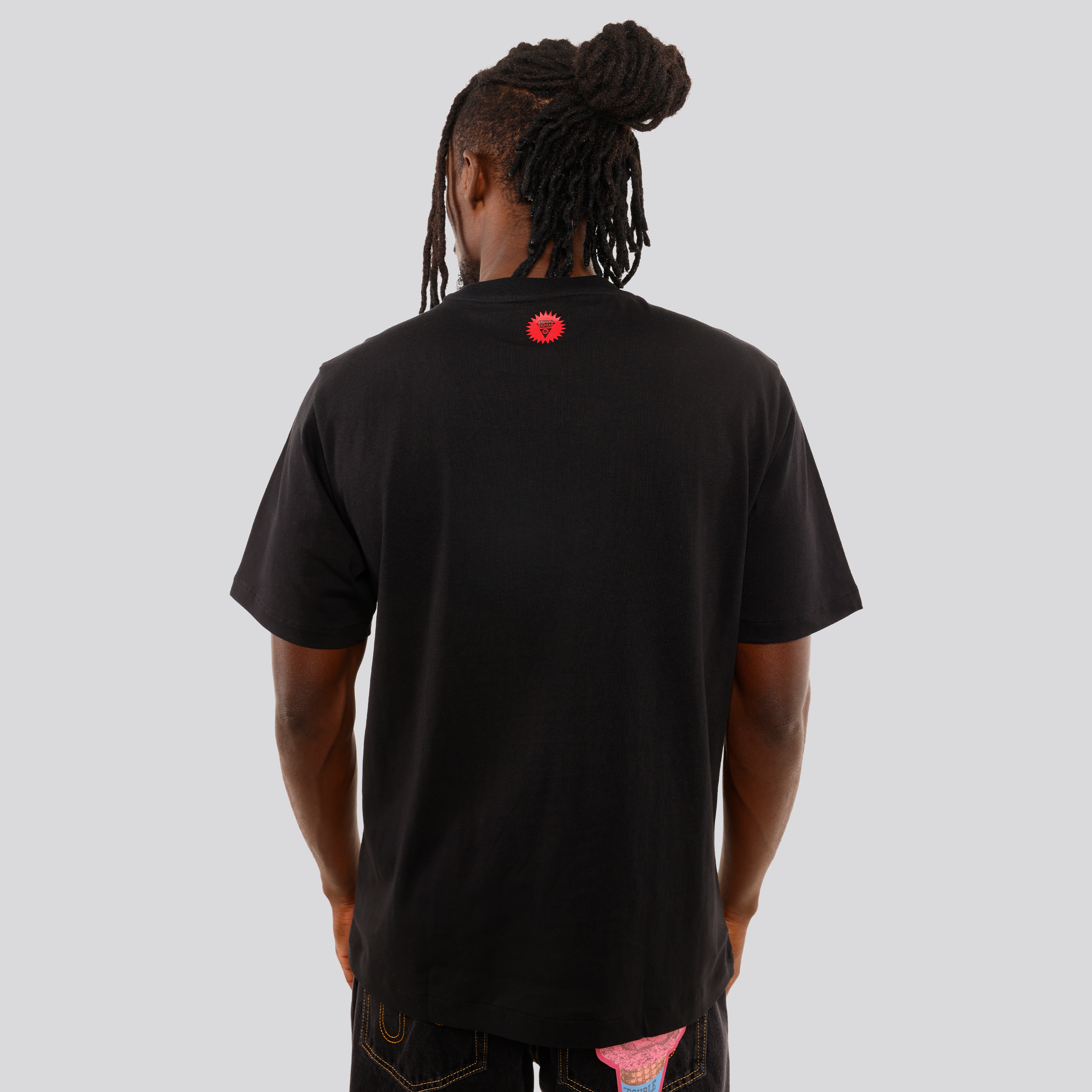 Camiseta Negra Ice Cream Crystal Running Dog