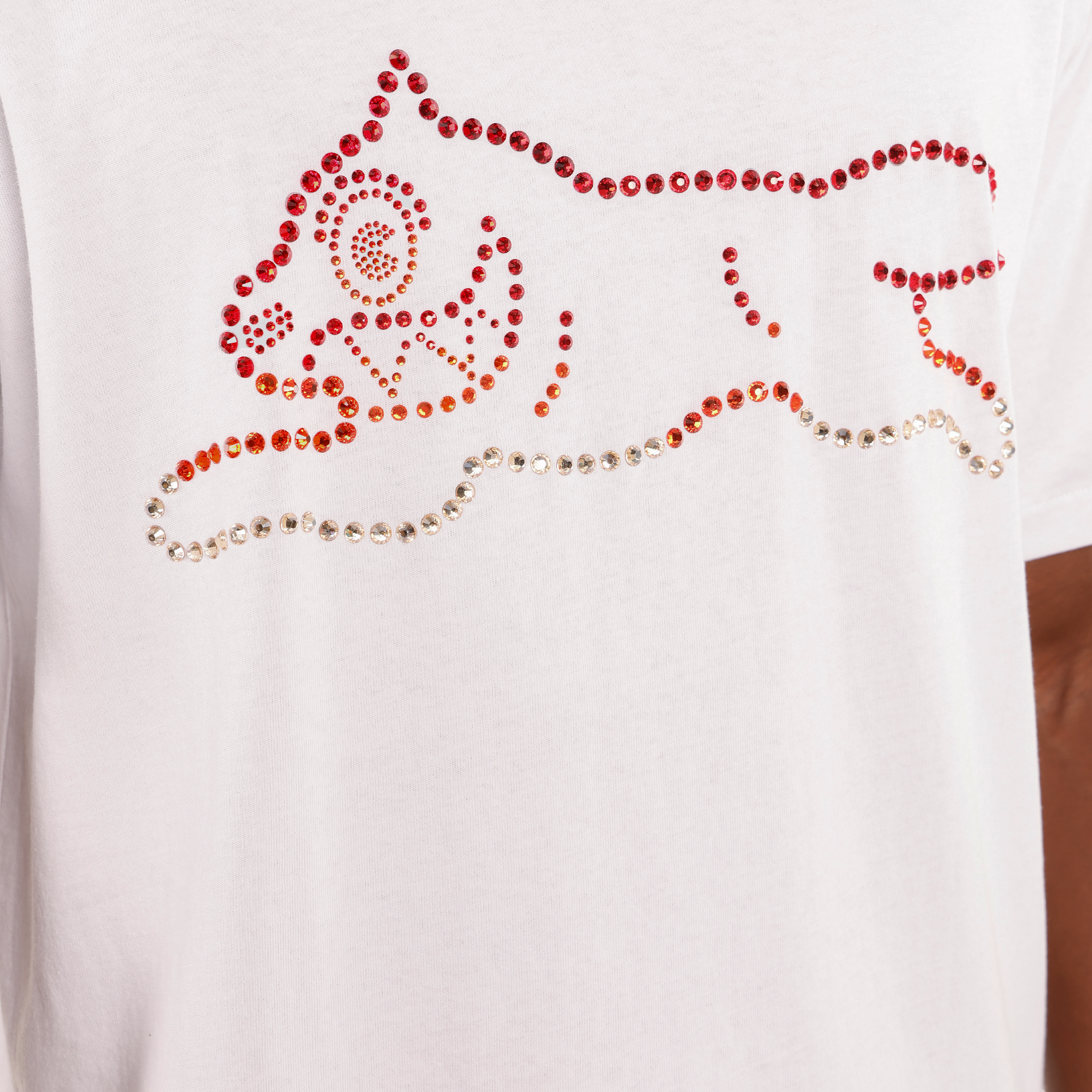 Camiseta Blanca ICECREAM Crystal Running Dog
