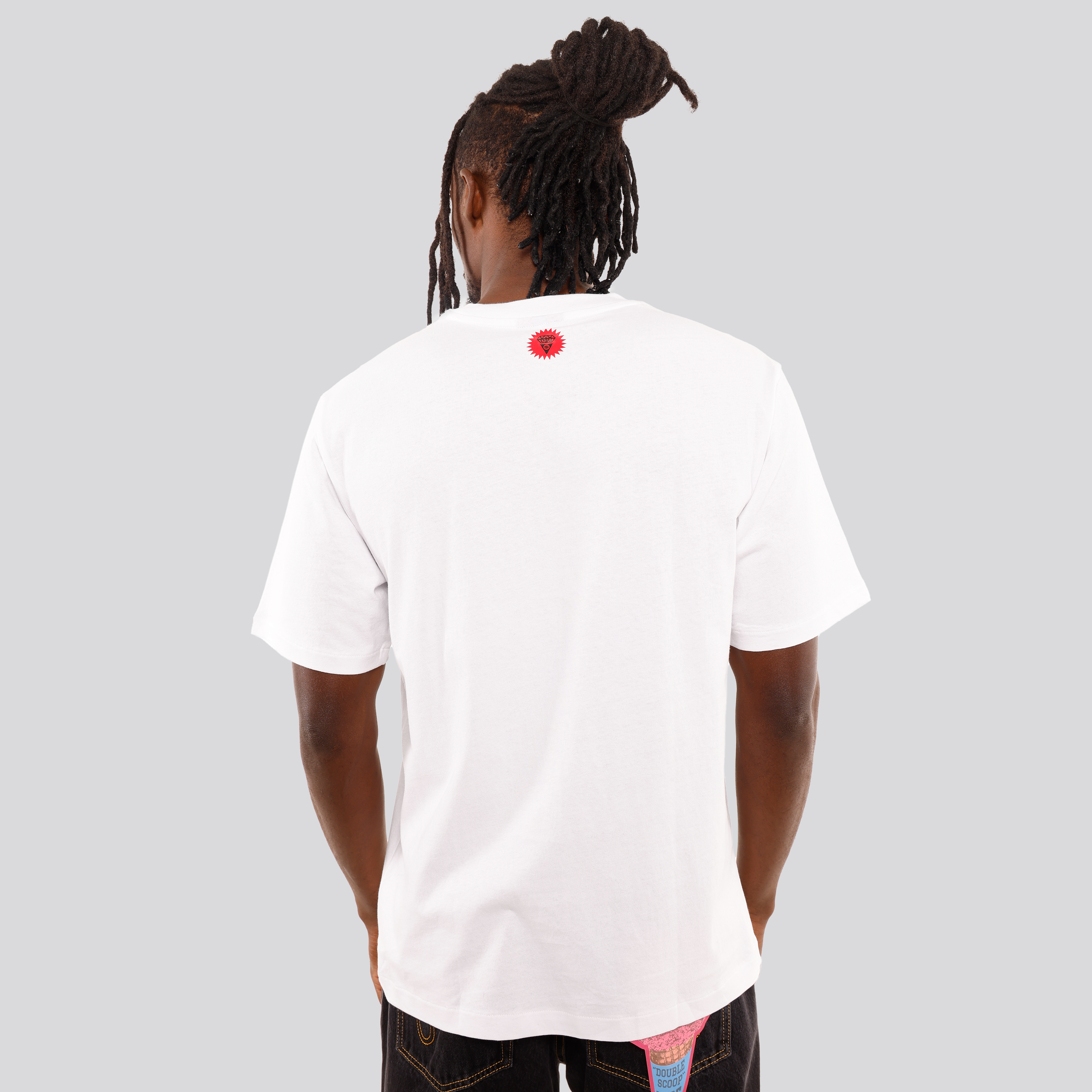 Camiseta Blanca ICECREAM Crystal Running Dog
