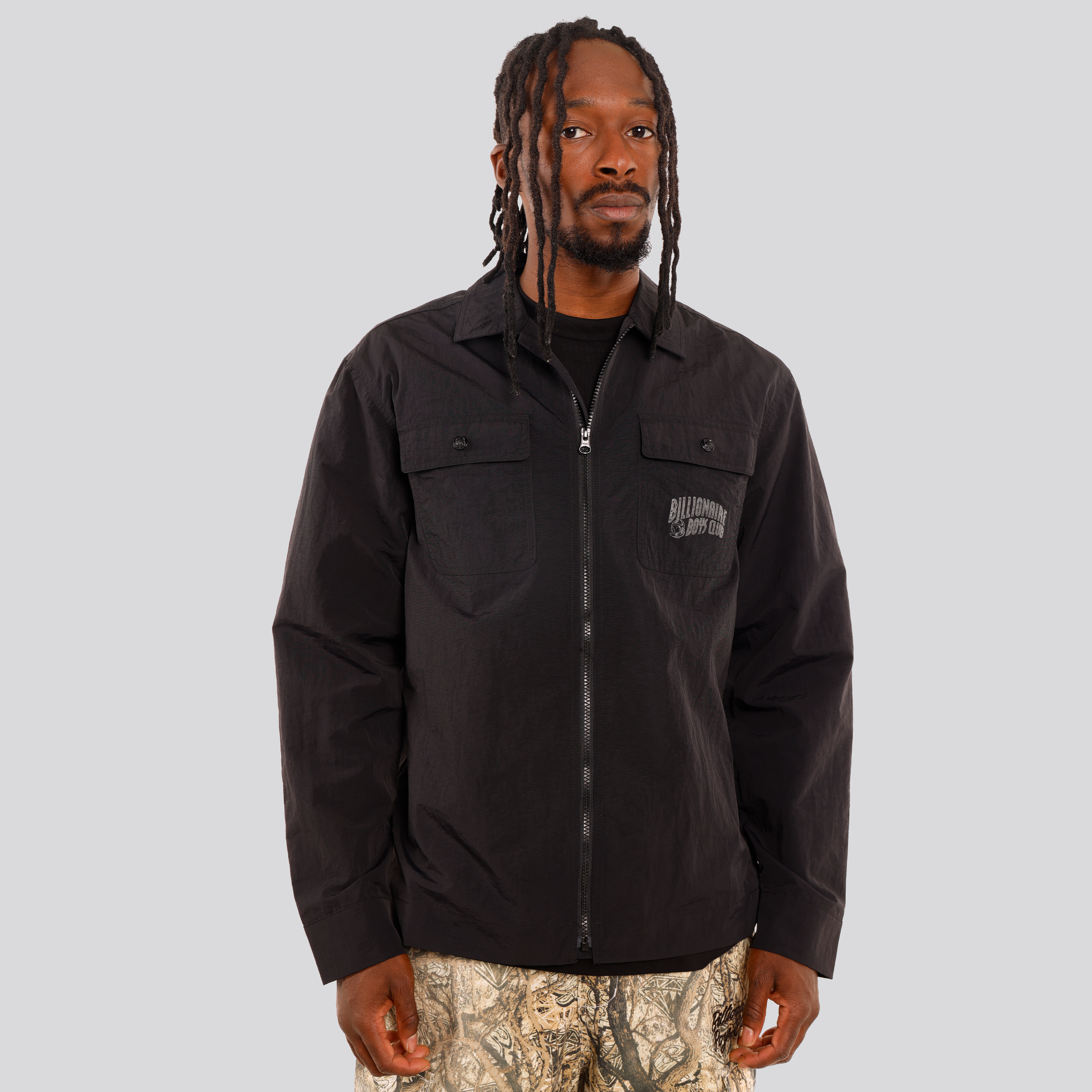 Chaqueta Negra Billionaire Boys Club Arch Logo Nylon