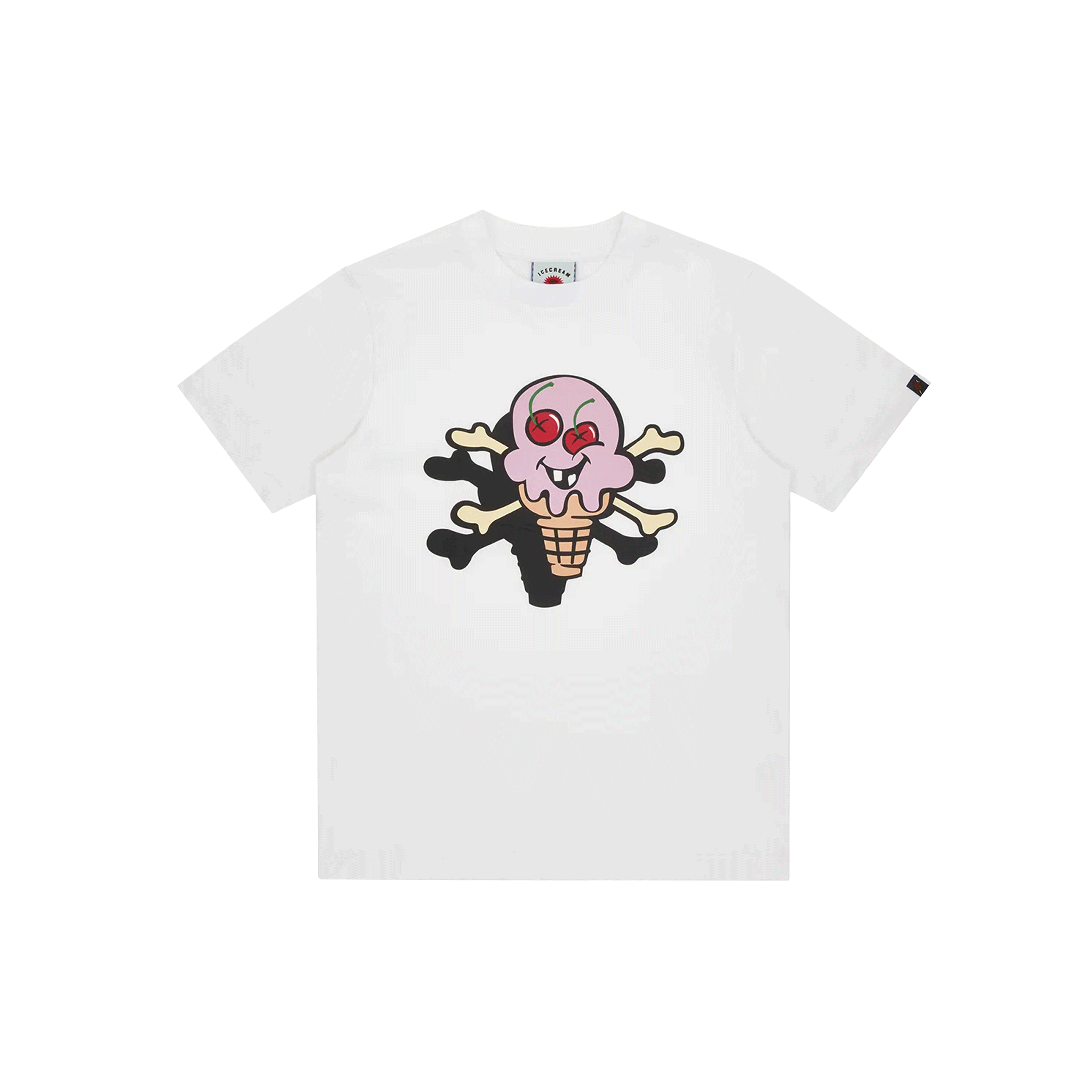 Camiseta Blanca Ice Cream Cones & Bones