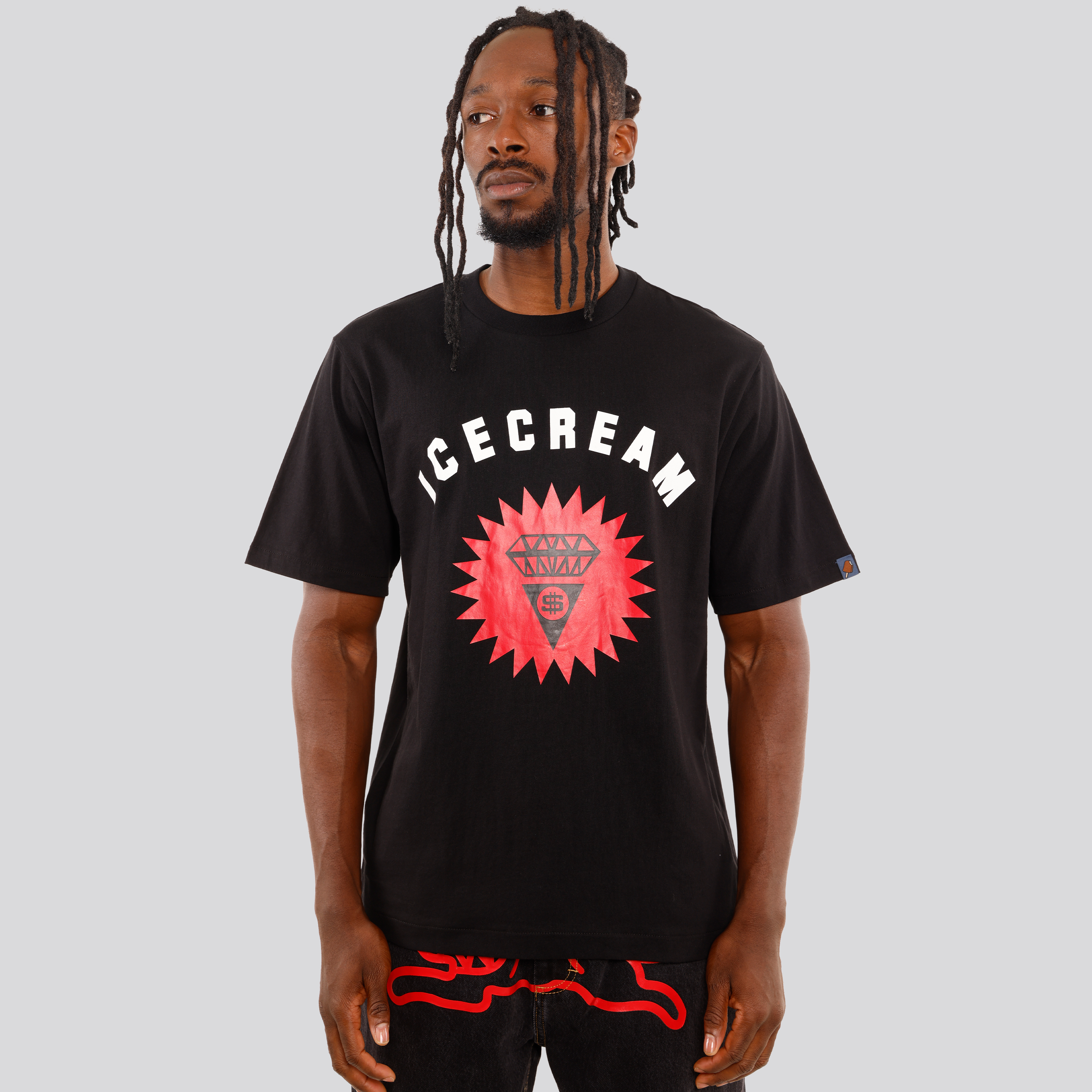 Camiseta Negra ICECREAM Signet Logo
