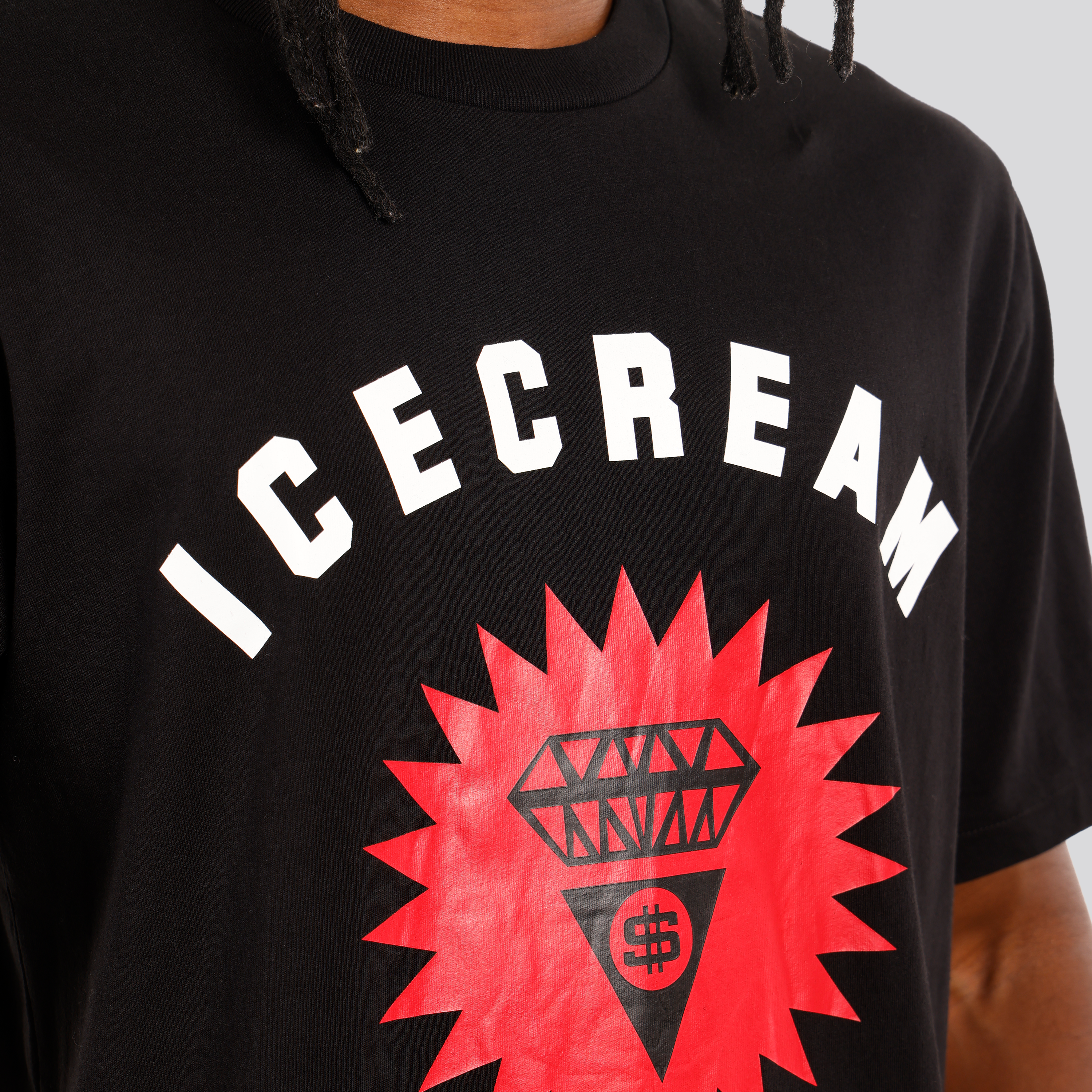 Camiseta Negra ICECREAM Signet Logo
