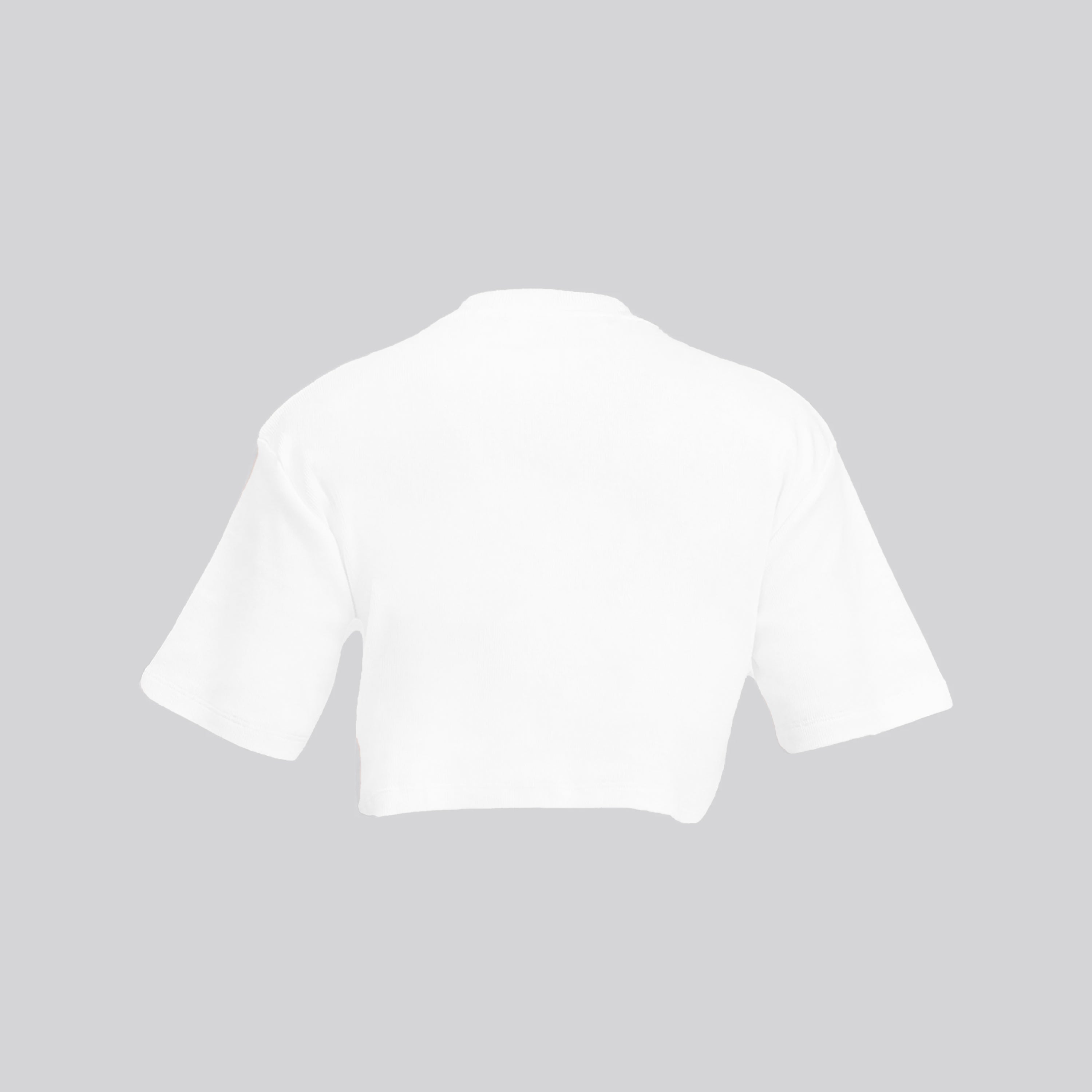 Camiseta Blanca Off-White Off Basic Cropped