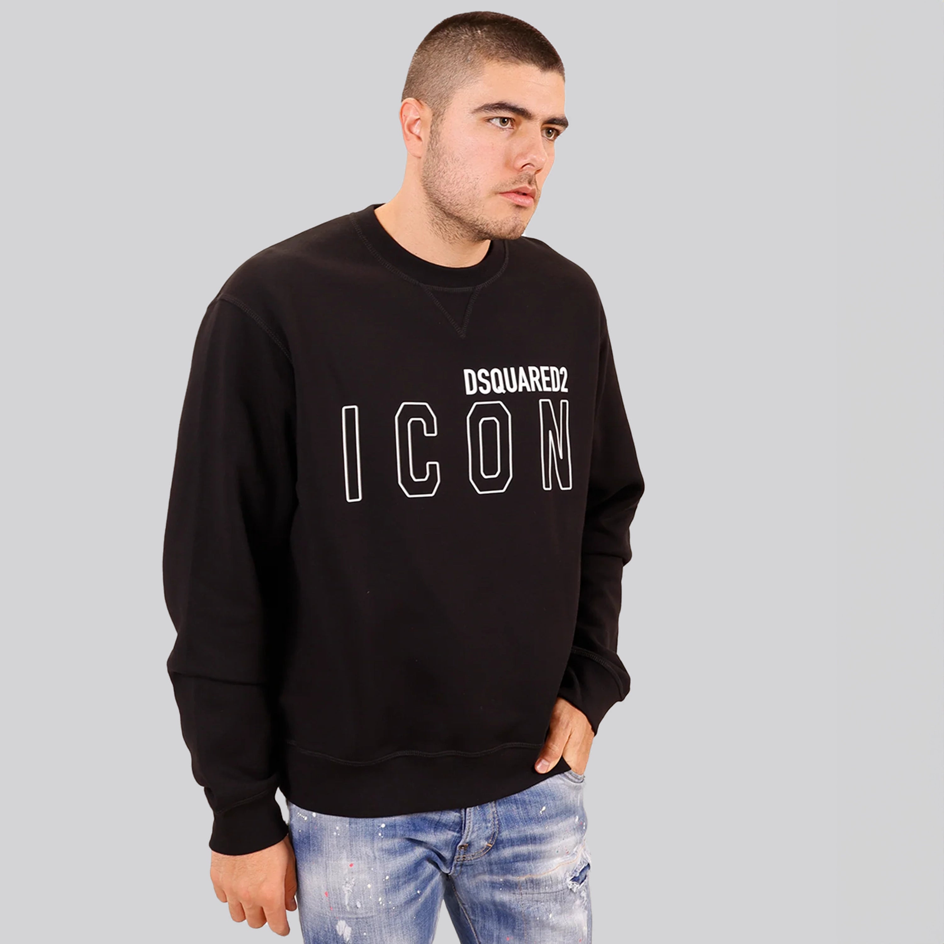 Buzo Negro Dsquared2 Icon