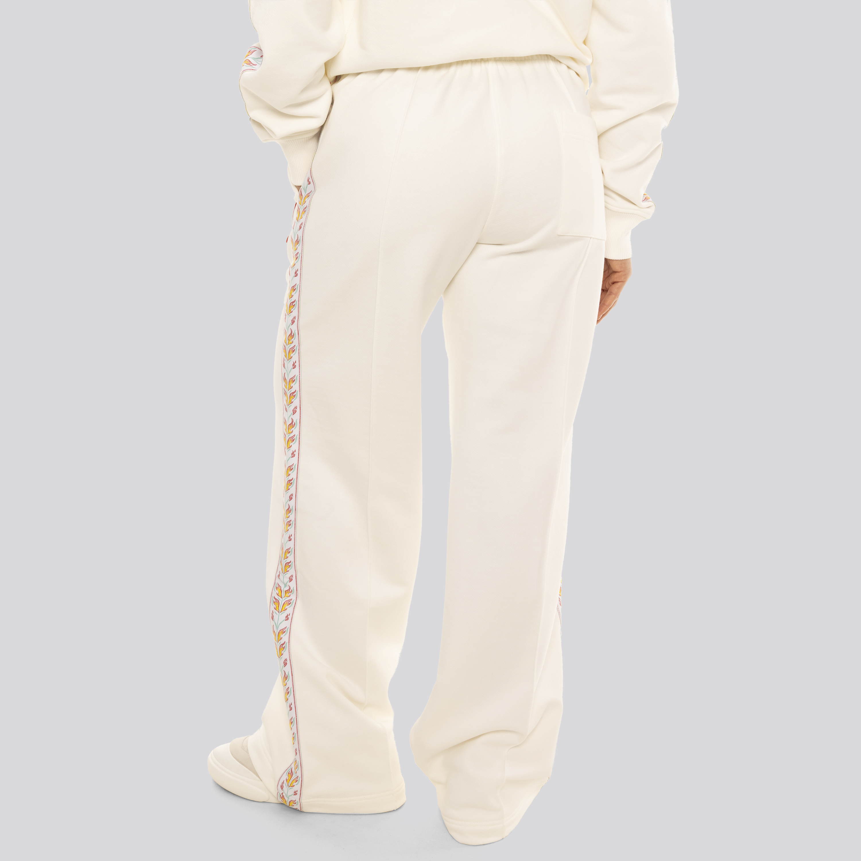 Sudadera Blanco Casablanca Flame Laurel Tape