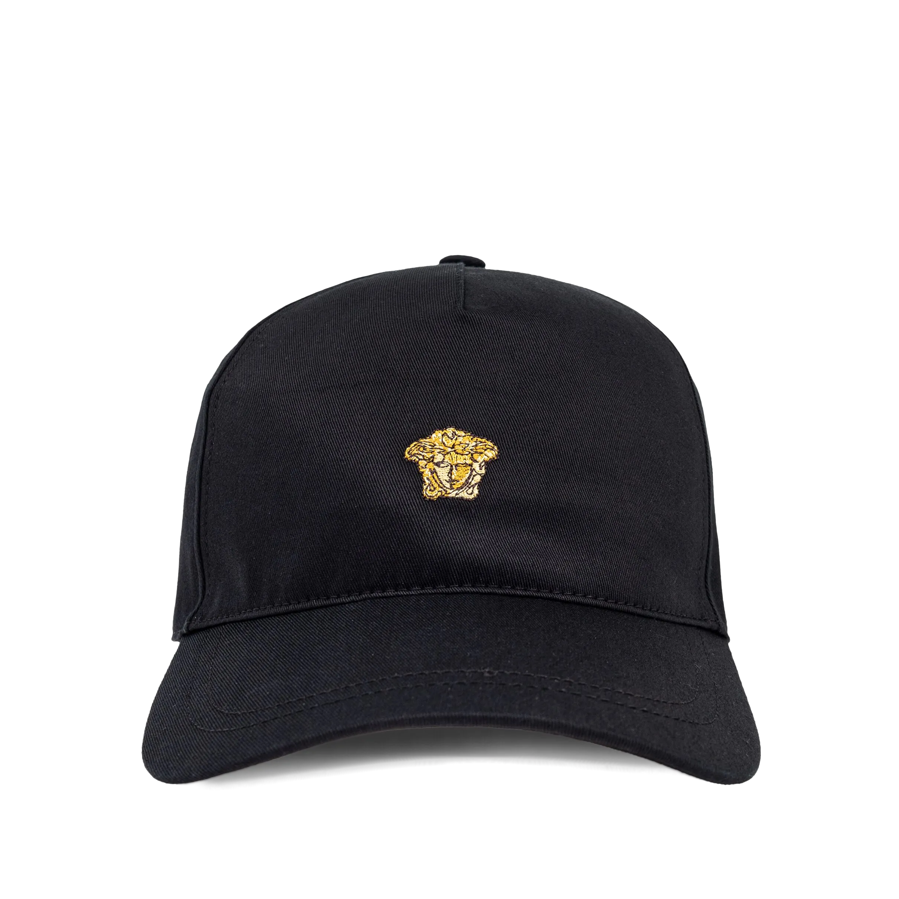 Gorra Negra Versace Medusa Tag