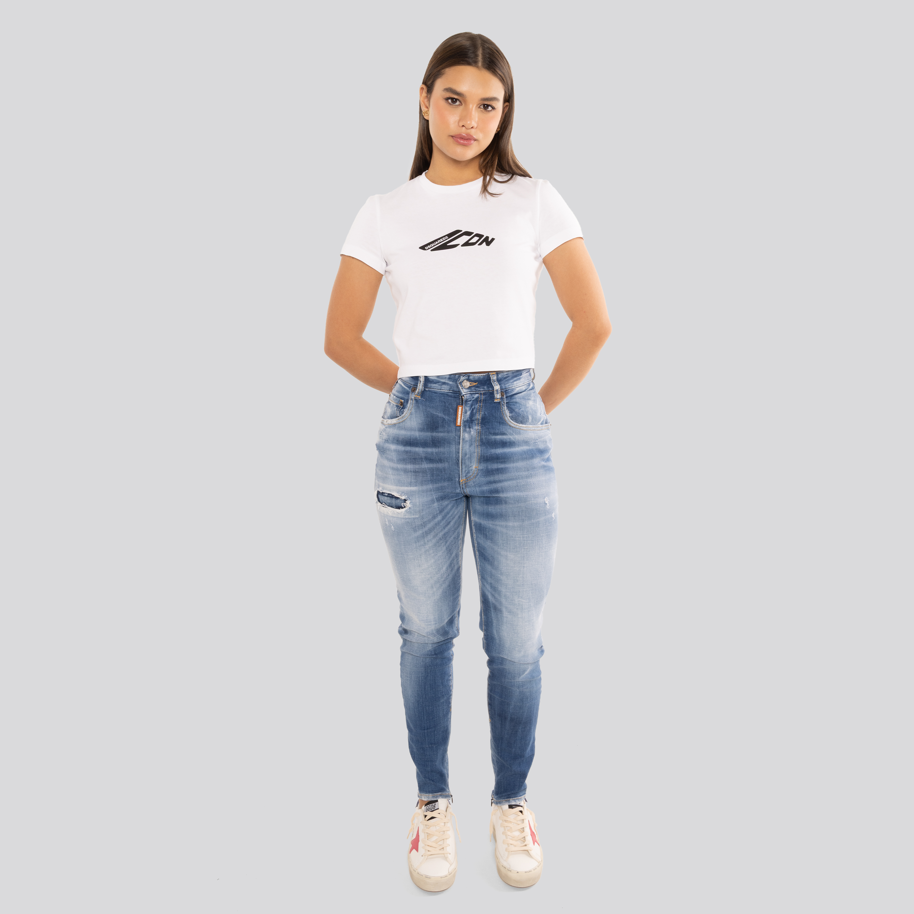 Jeans Denim Dsquared2 (Medium Waist Jennifer Jean) Birds