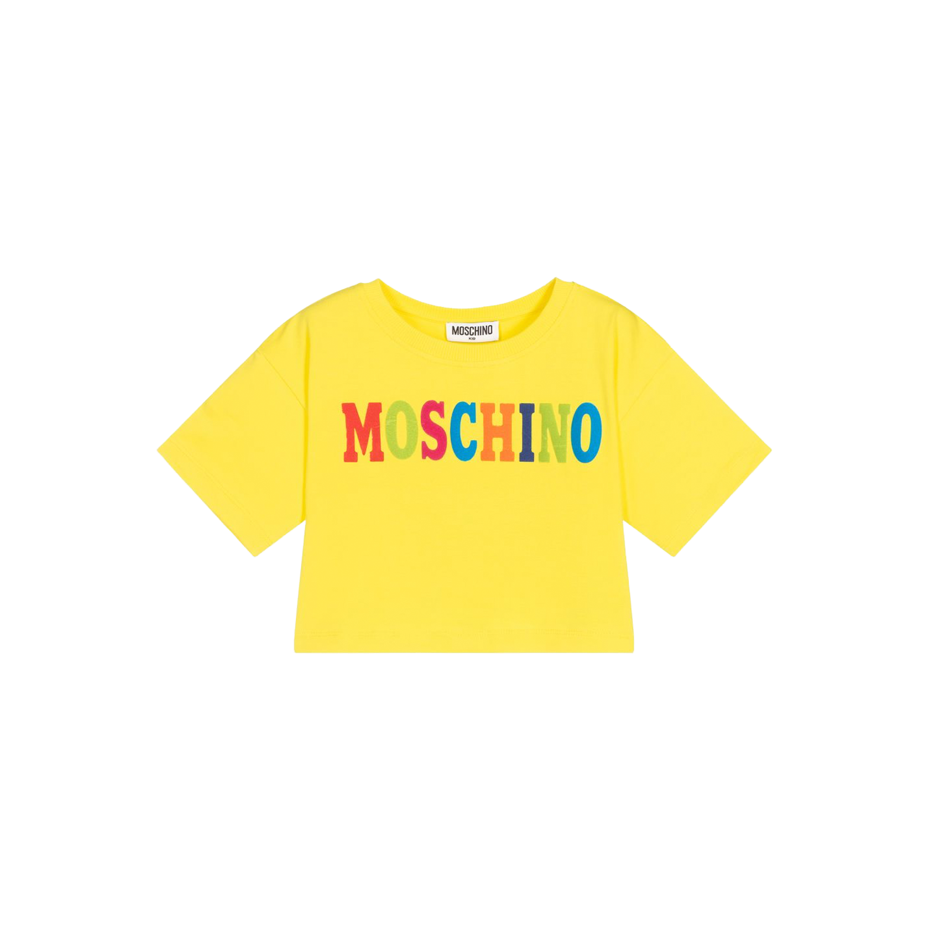 Top Amarillo Moschino Multicolor Logo