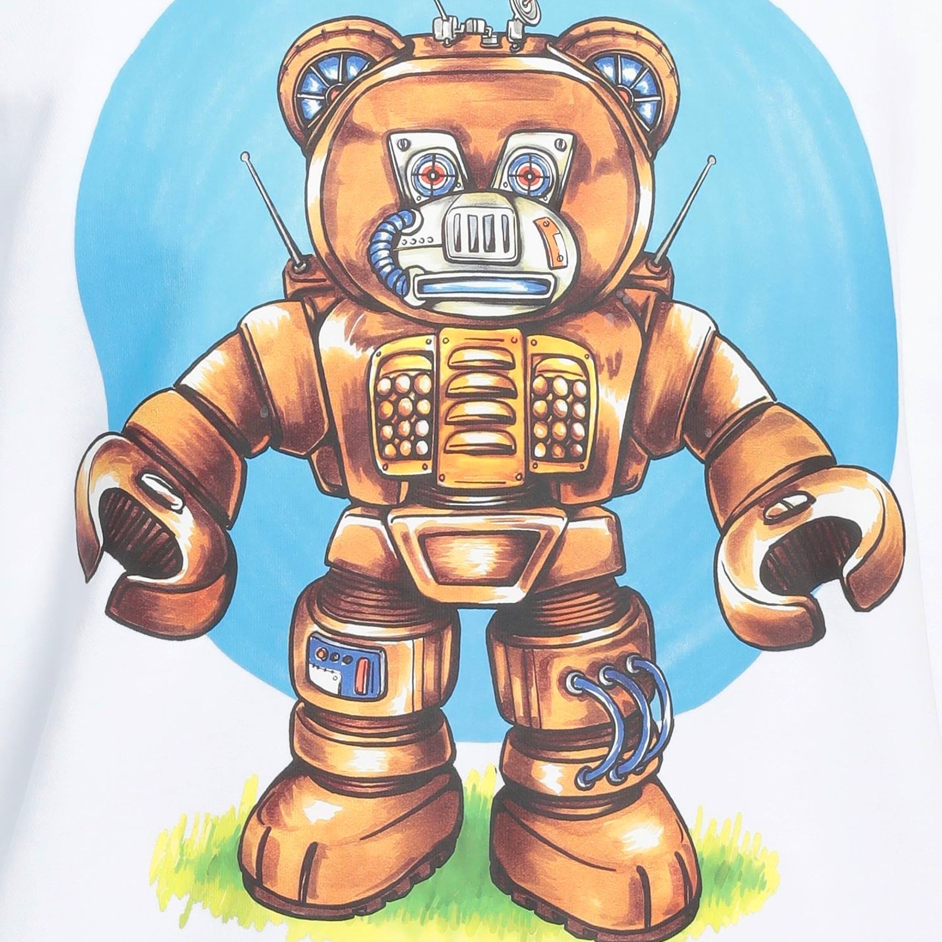 Buzo Blanco Moschino Robotic Teddy Bear