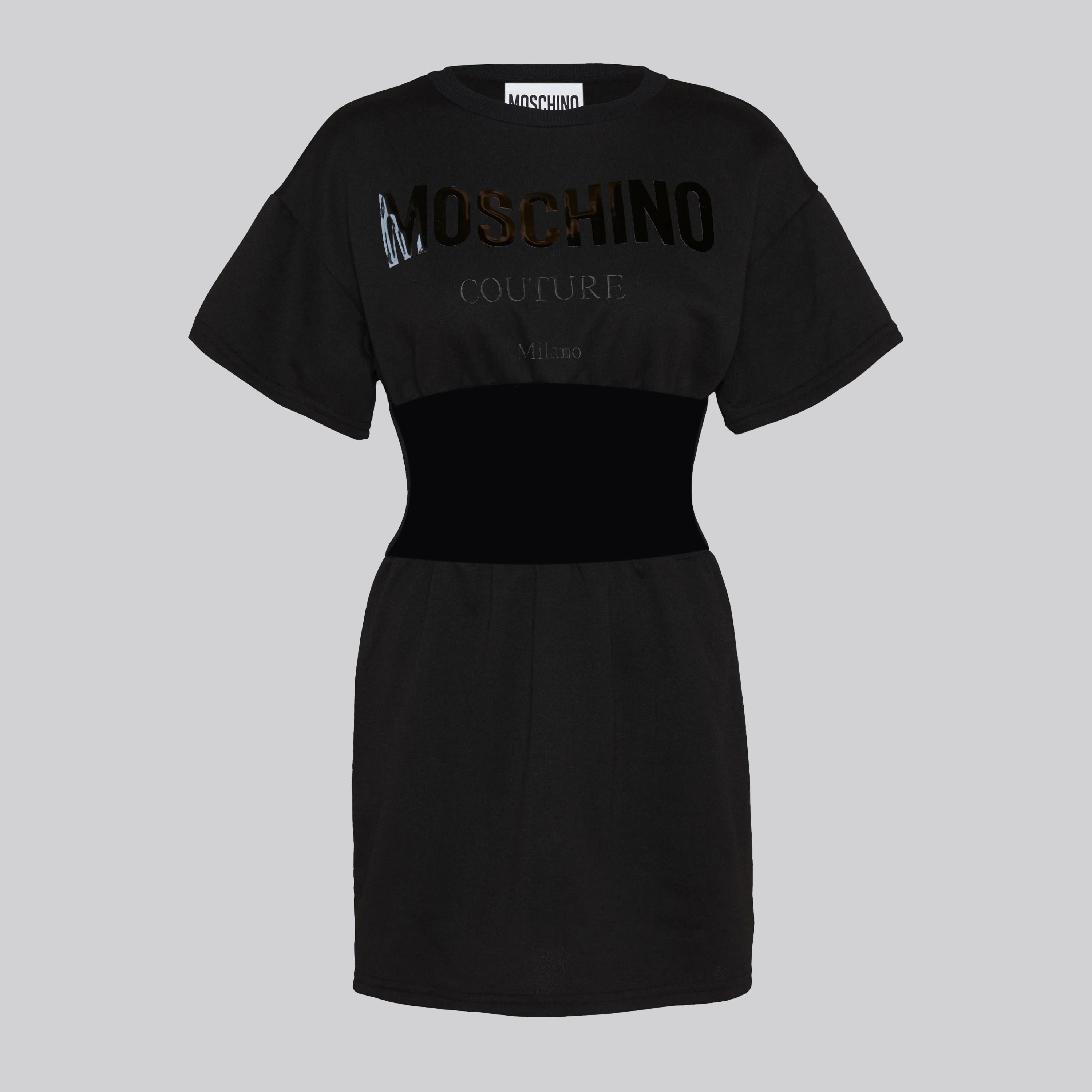 Vestido Negro Negro Moschino Milano
