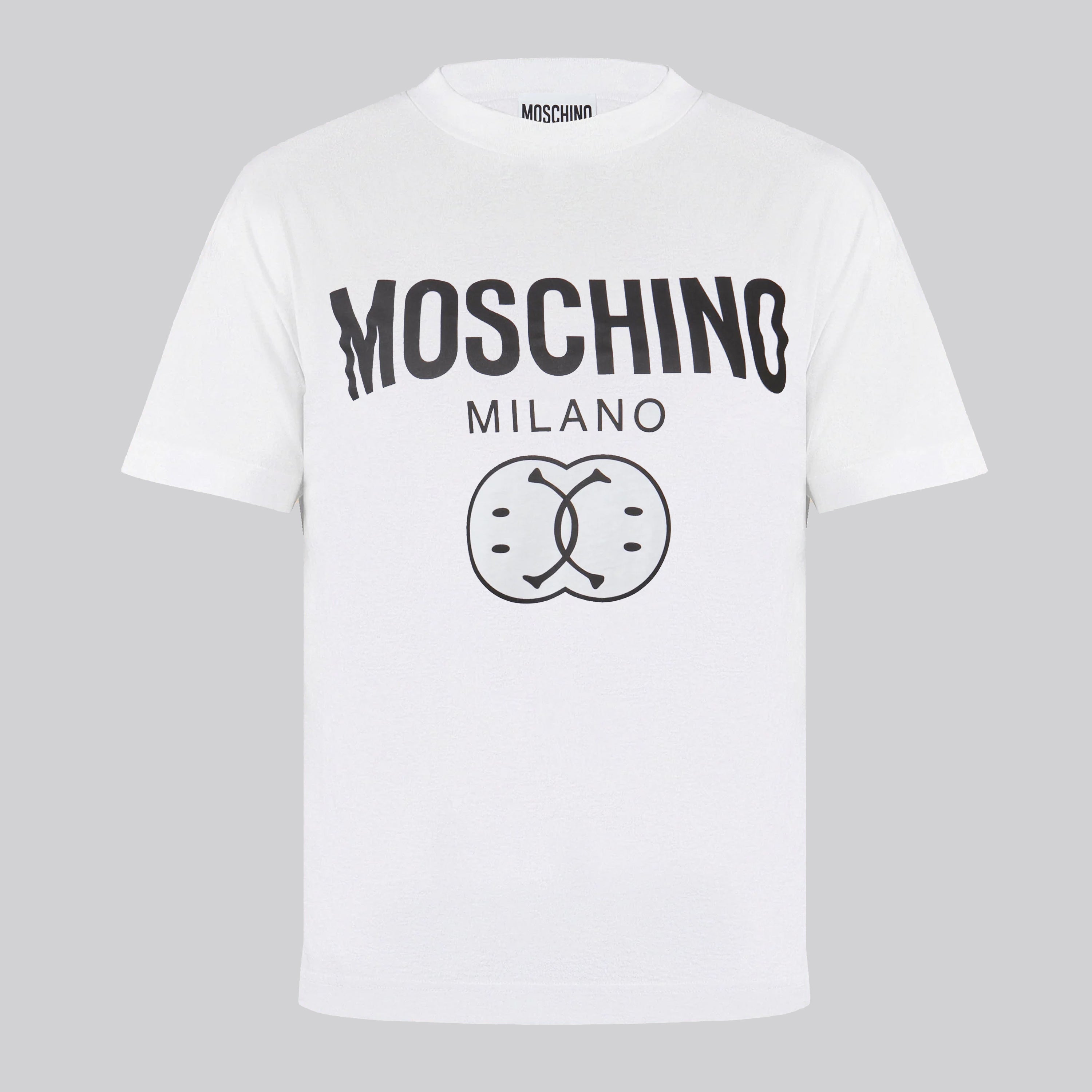 Camiseta Blanca Moschino Doble Cara