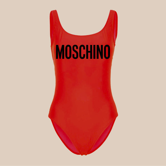 Body Logo Moschino Rojo